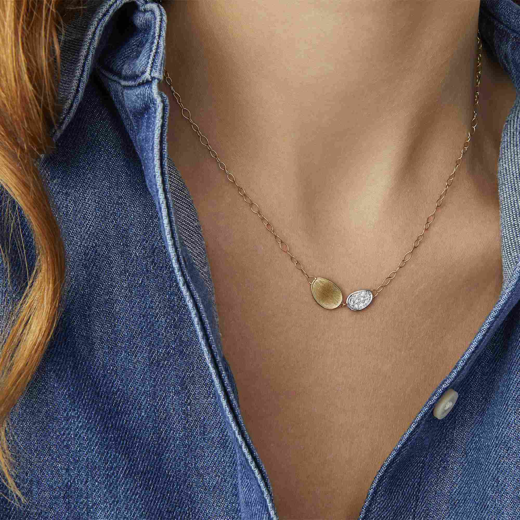 Marco Bicego Lunaria Halskette (Ref: CB2591_B_YW_Q6)