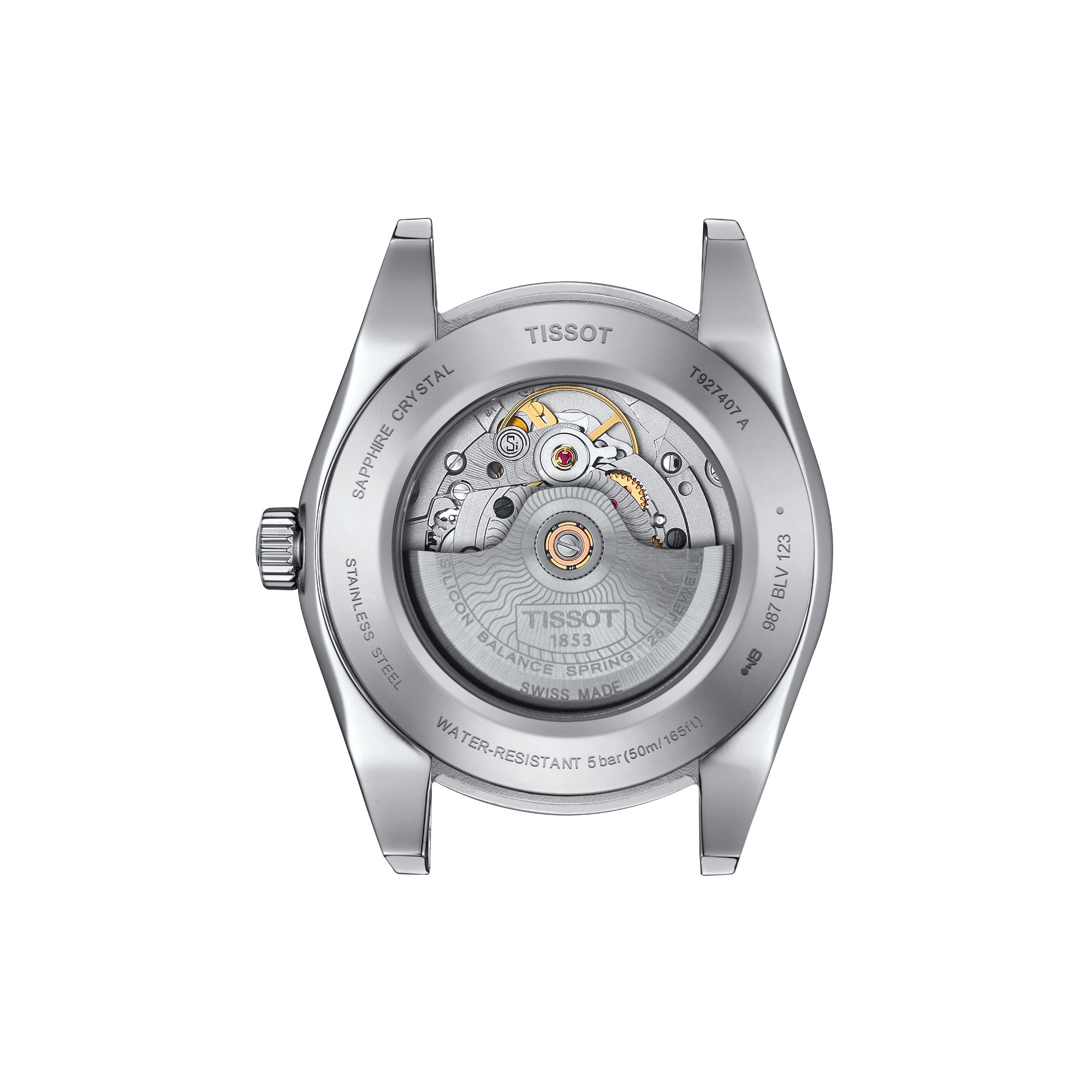 Tissot Gentleman Powermatic 80 Silicium 18K Goldlünette (Ref: T927.407.41.031.01)