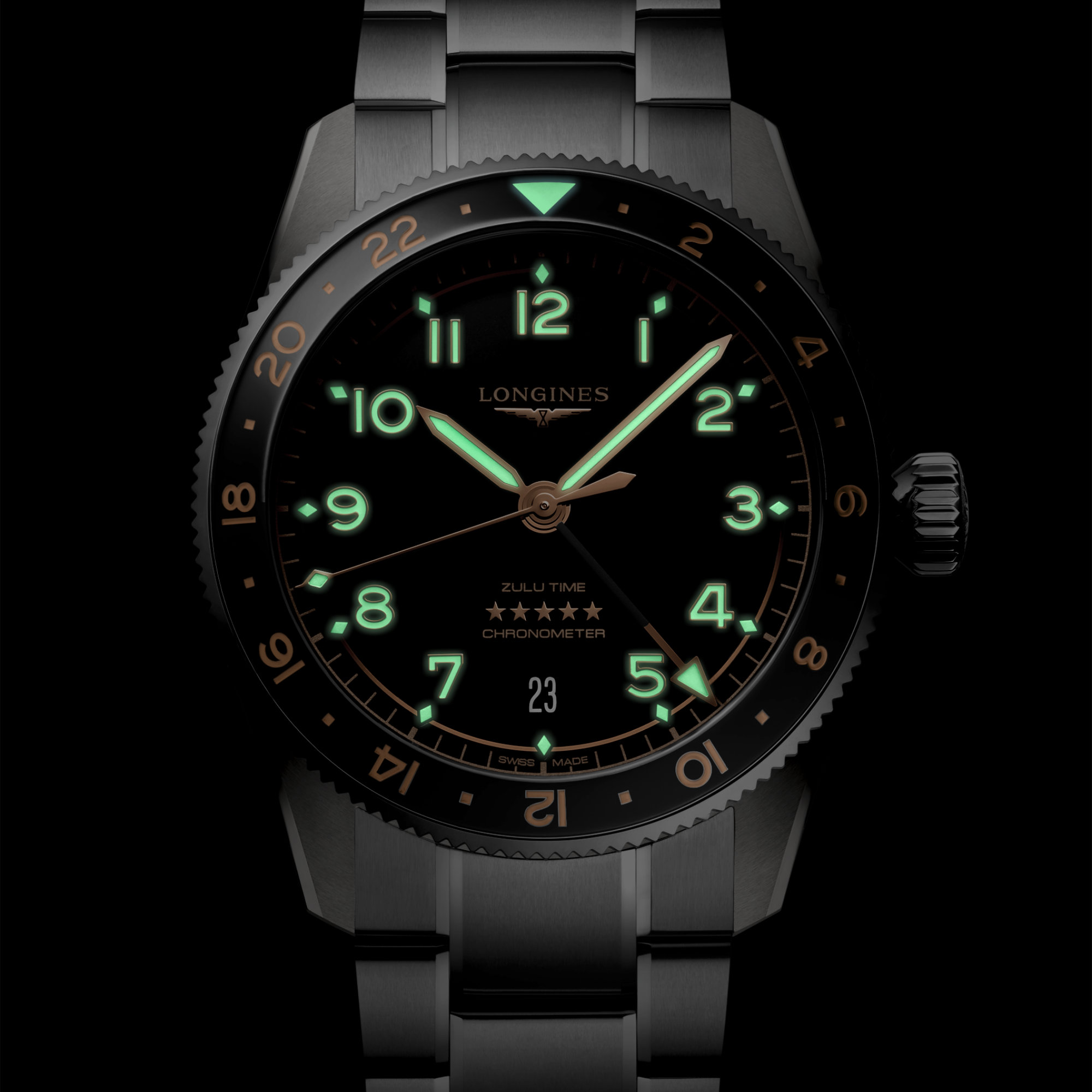 Longines SPIRIT ZULU TIME (Ref: L3.802.4.50.6)