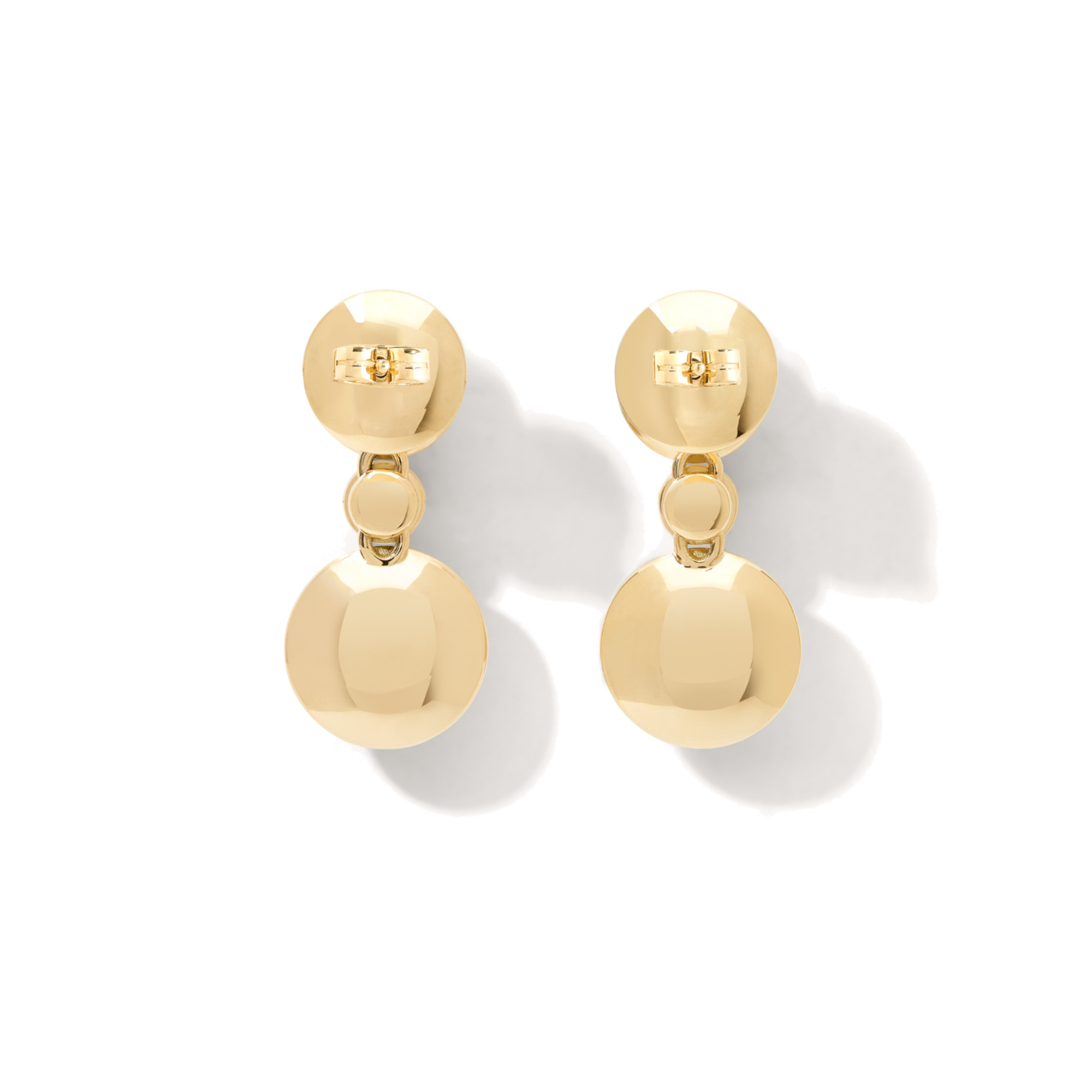 Tamara Comolli BOUTON Ohrhänger 2 Cabochons 'Sand' (Ref: E-BOU-2-San-Cl-yg)