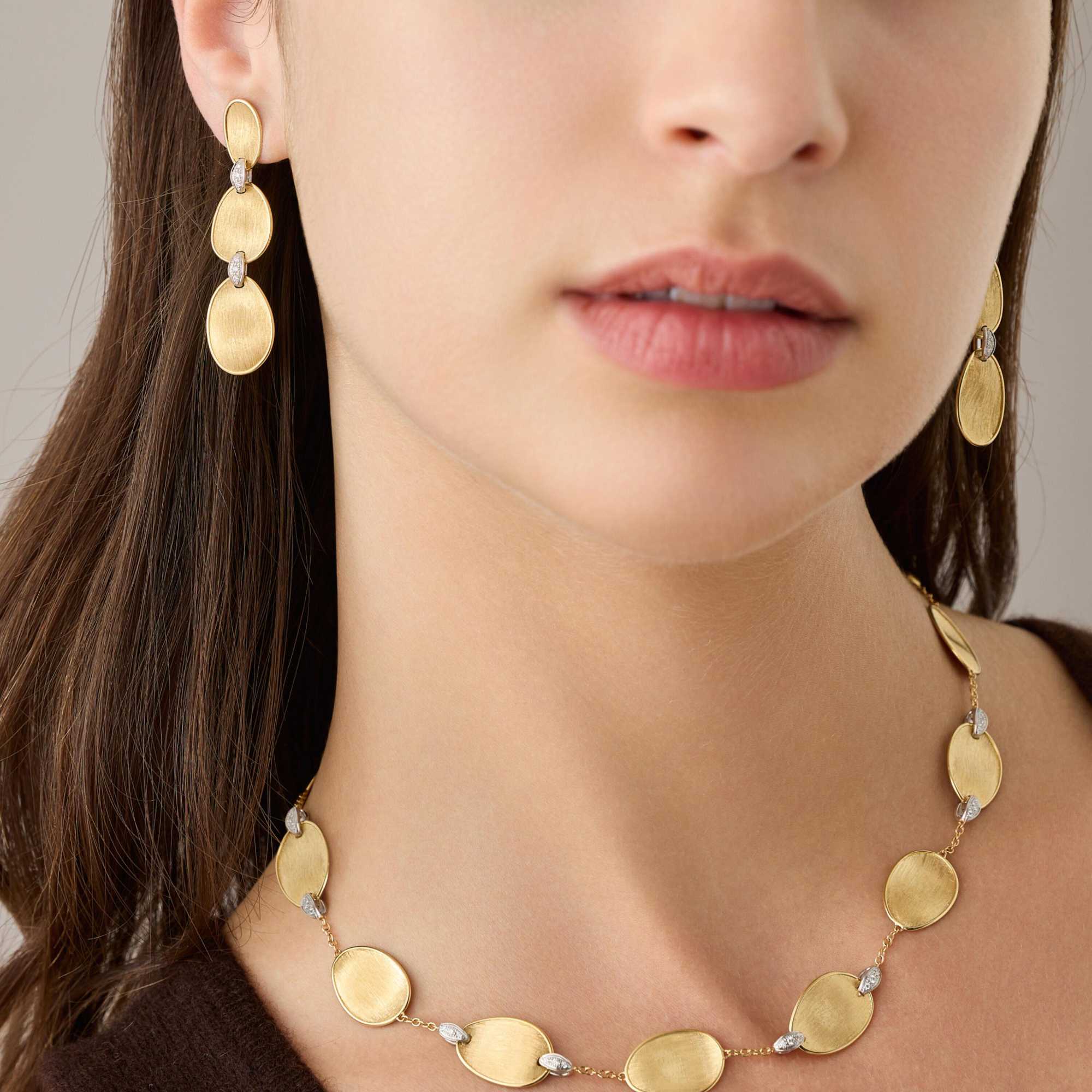Marco Bicego Lunaria Diamonds Ohrringe (Ref: OB1461 B YW)
