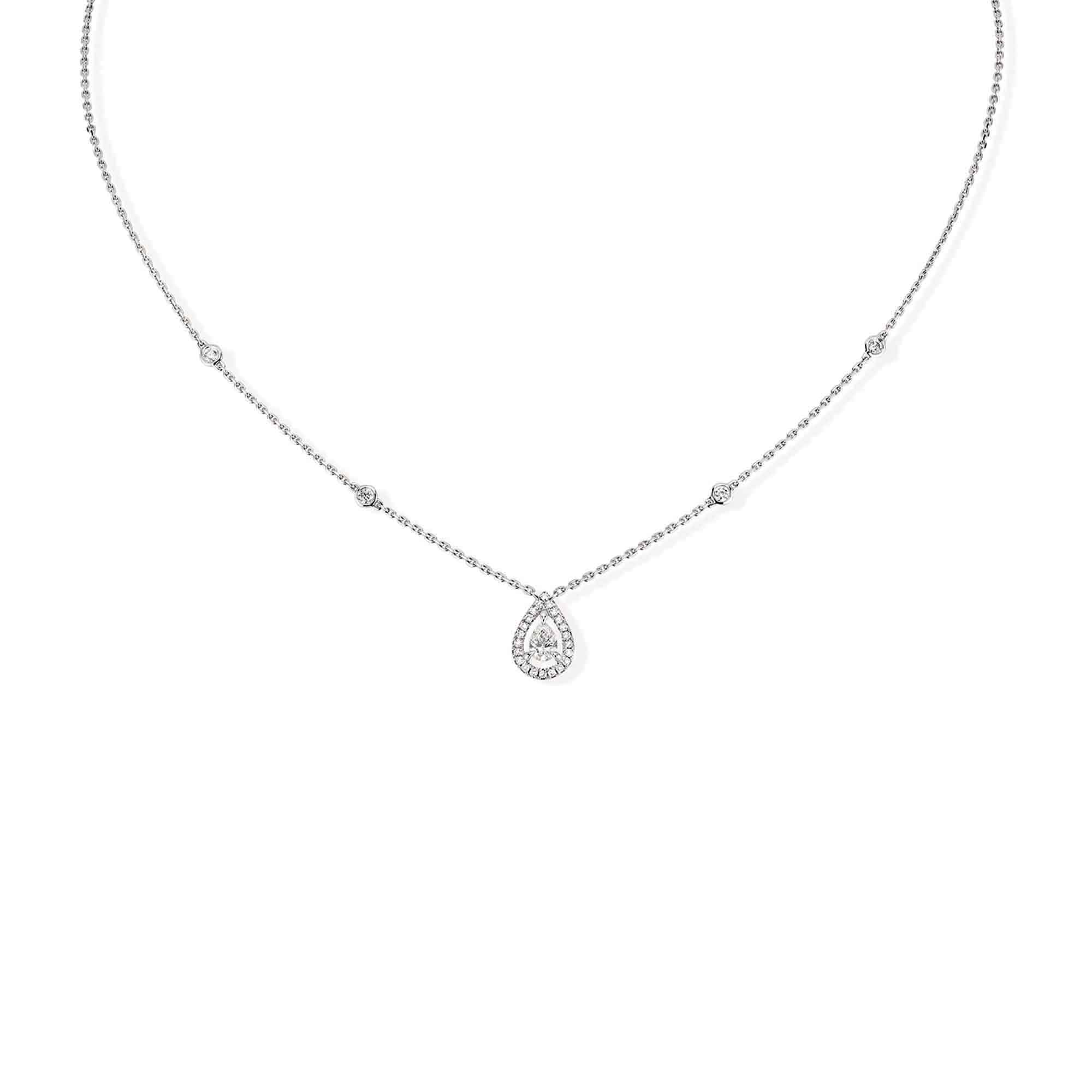 Messika Joy Diamant Poire Collier (Ref: 05224-WG)