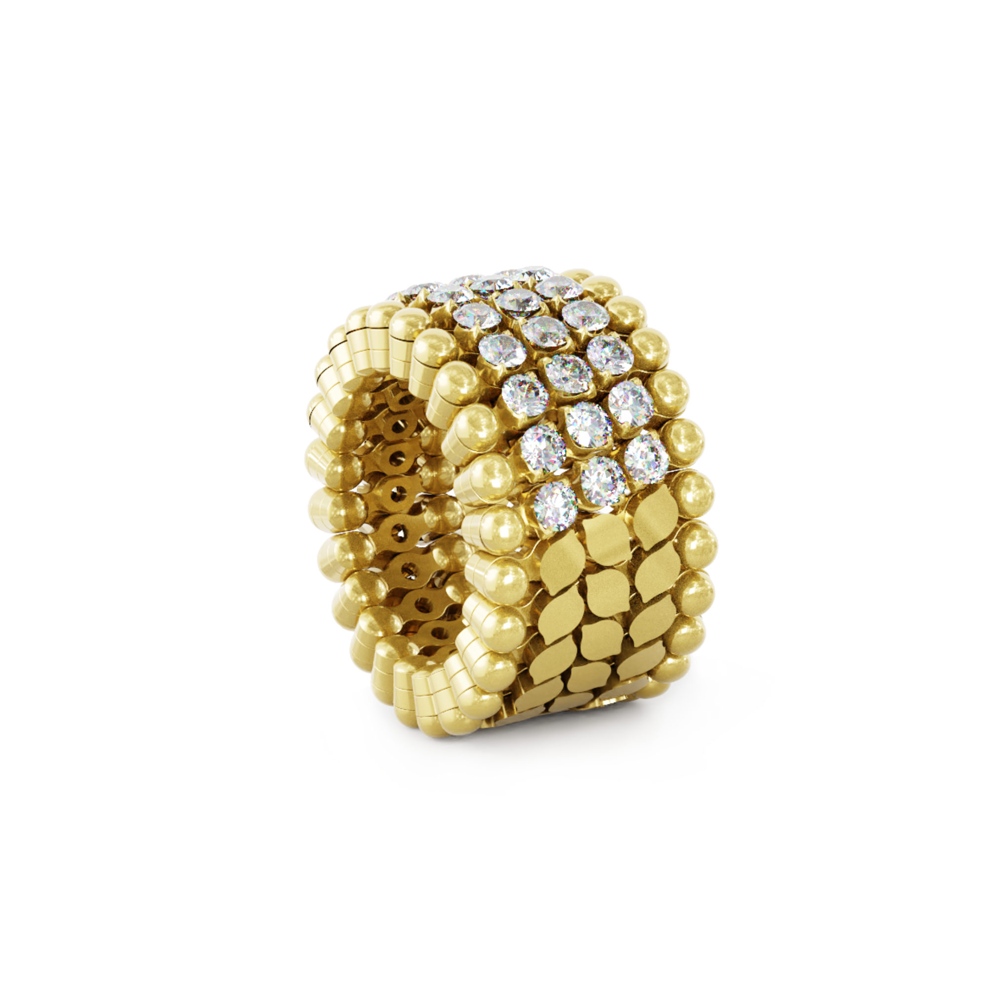 Serafino Consoli Serafino Multi-Size Ring und Armreif (Ref: S.RB 5HMI4 YG WD)