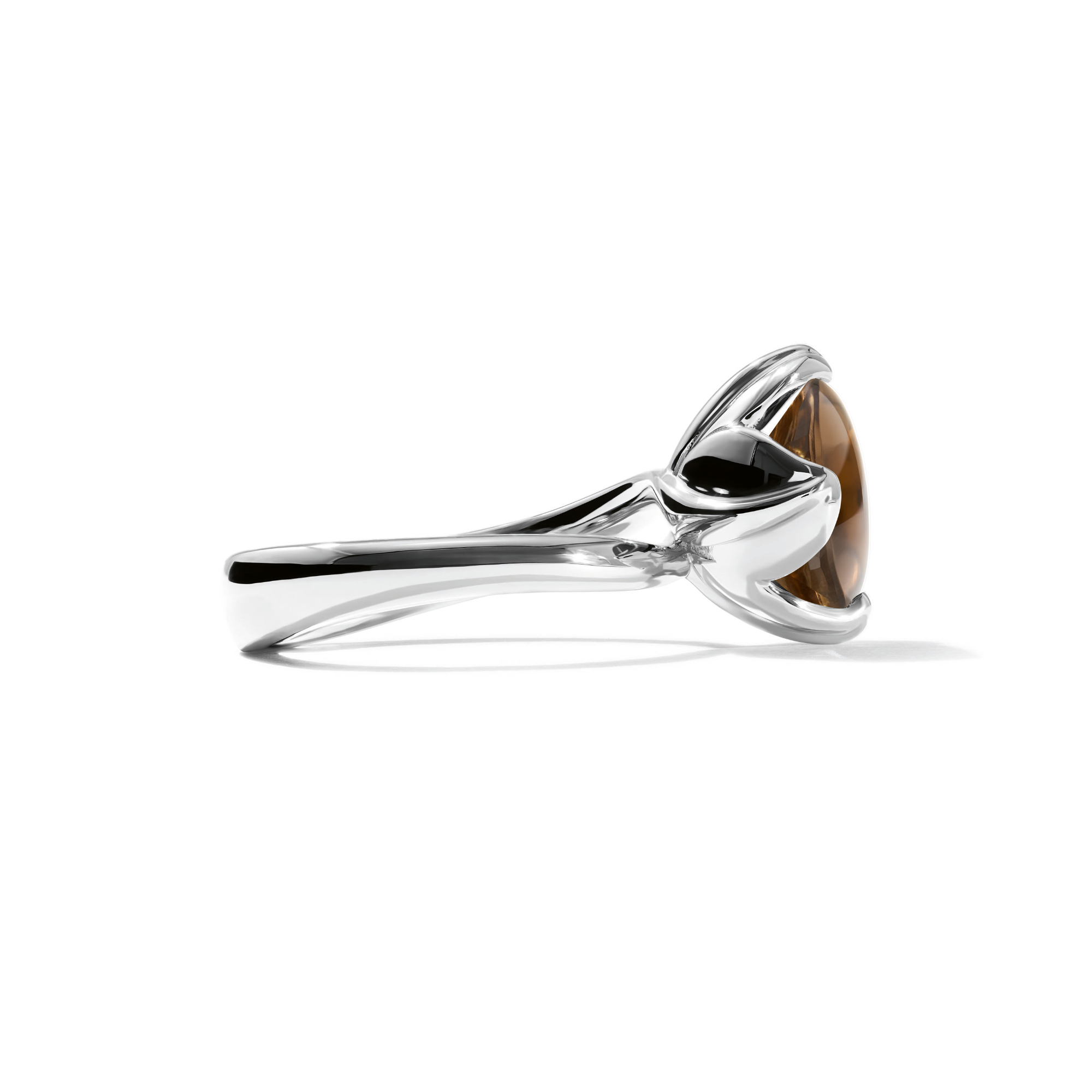 Tamara Comolli TULIP Ring Small mit Rauchquarz (Ref: R-TUL-s-SmQu-wg)