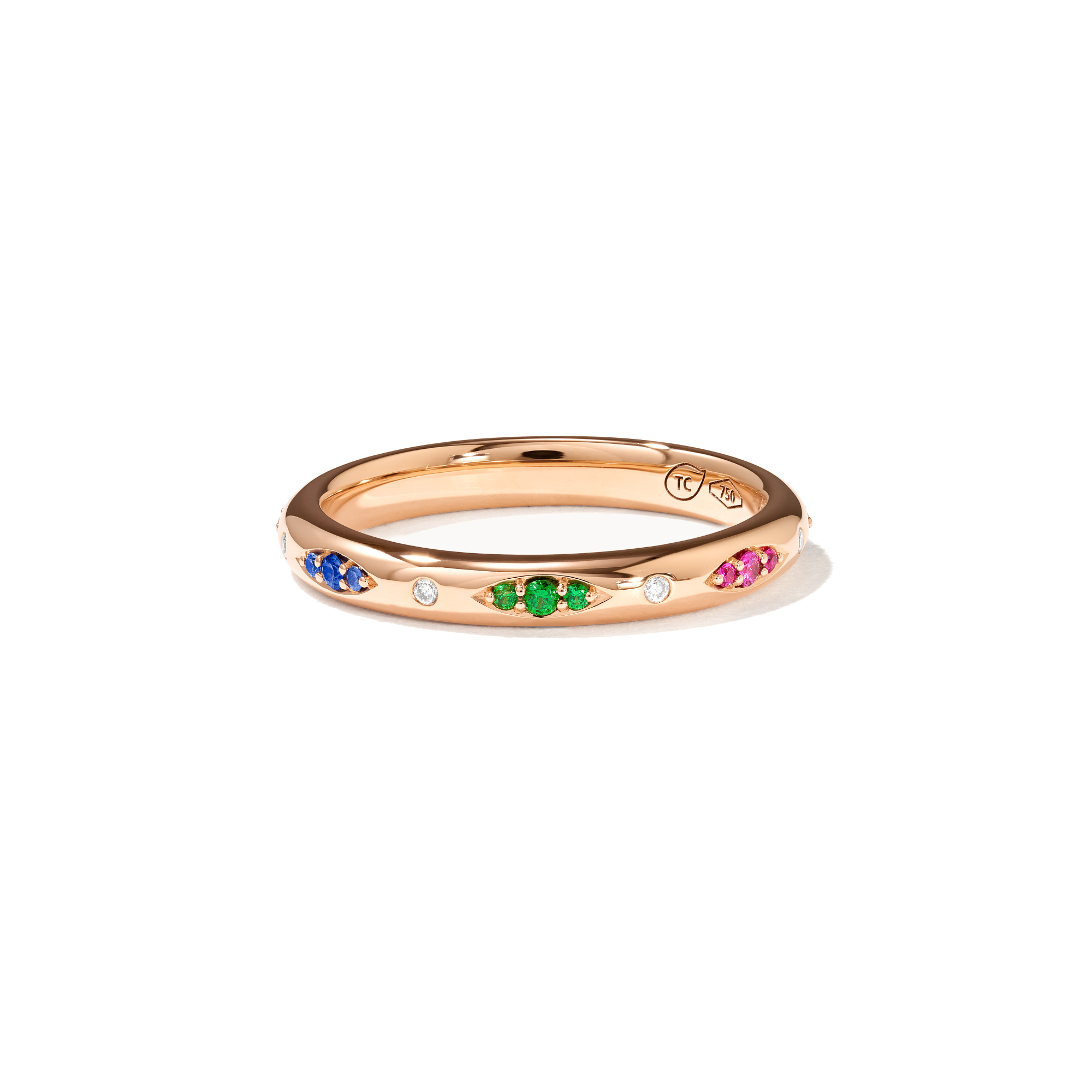 Tamara Comolli GYPSY Bandring Pavé  'Candy' (Ref: R-Gyp-B-CanP-rg)