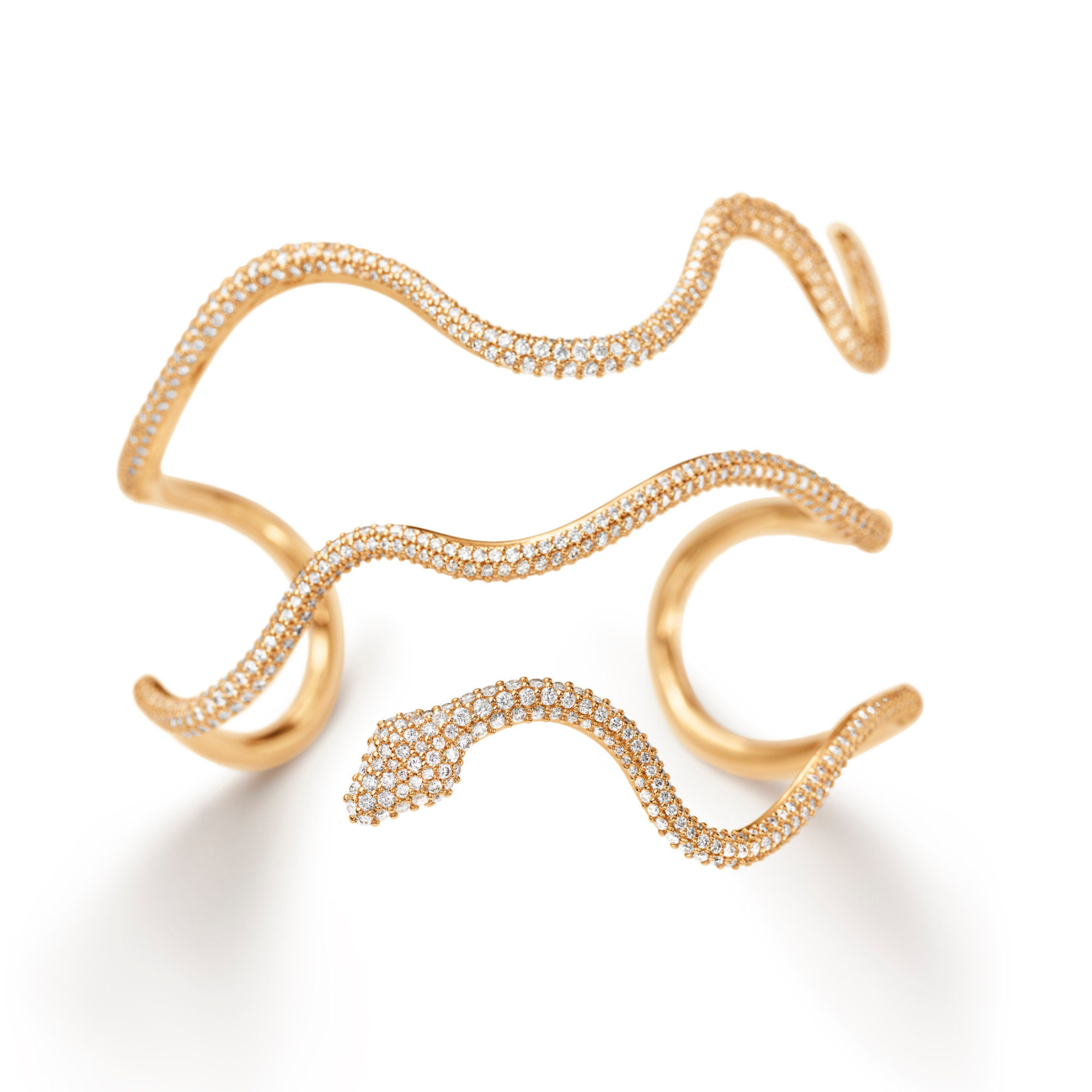Ole Lynggaard Copenhagen Snakes-Armreif In Pavé-Fassung (Ref: A3140-401)
