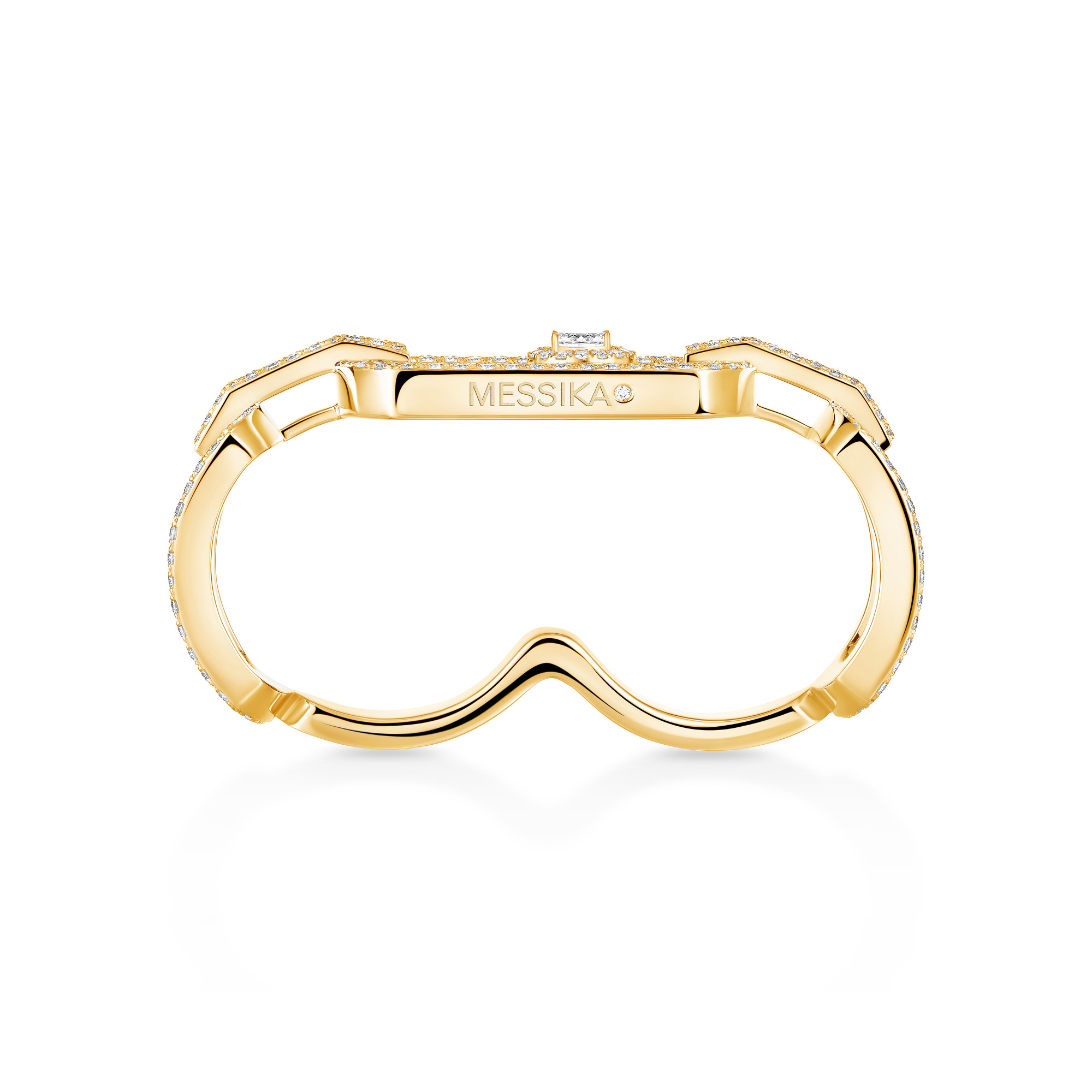 Messika So Move Zwei-Finger Diamantring (Ref: 13185-YG)