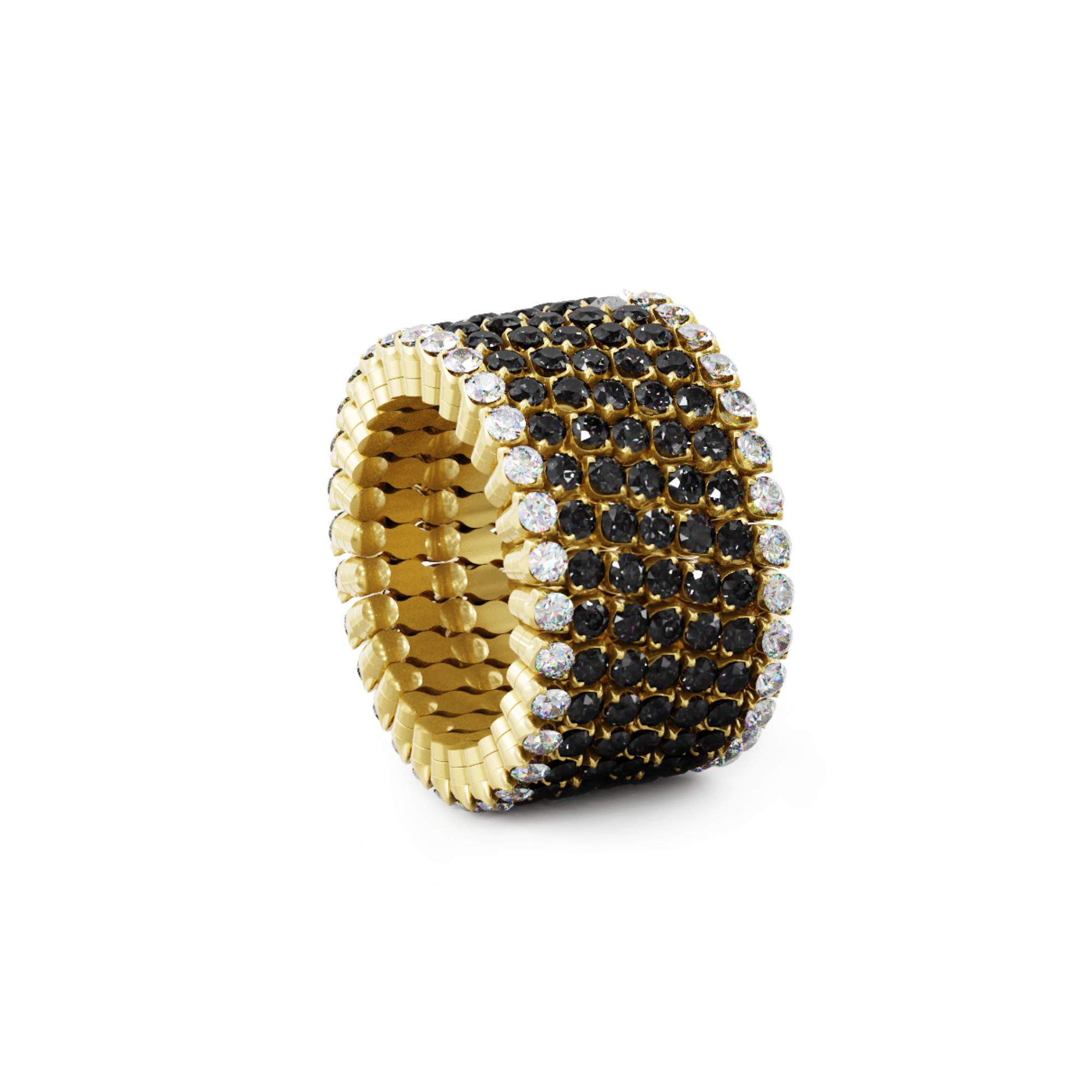 Serafino Consoli Serafino Multi-Size Ring und Armreif (Ref: S.RB 7F2 YG WD BD)