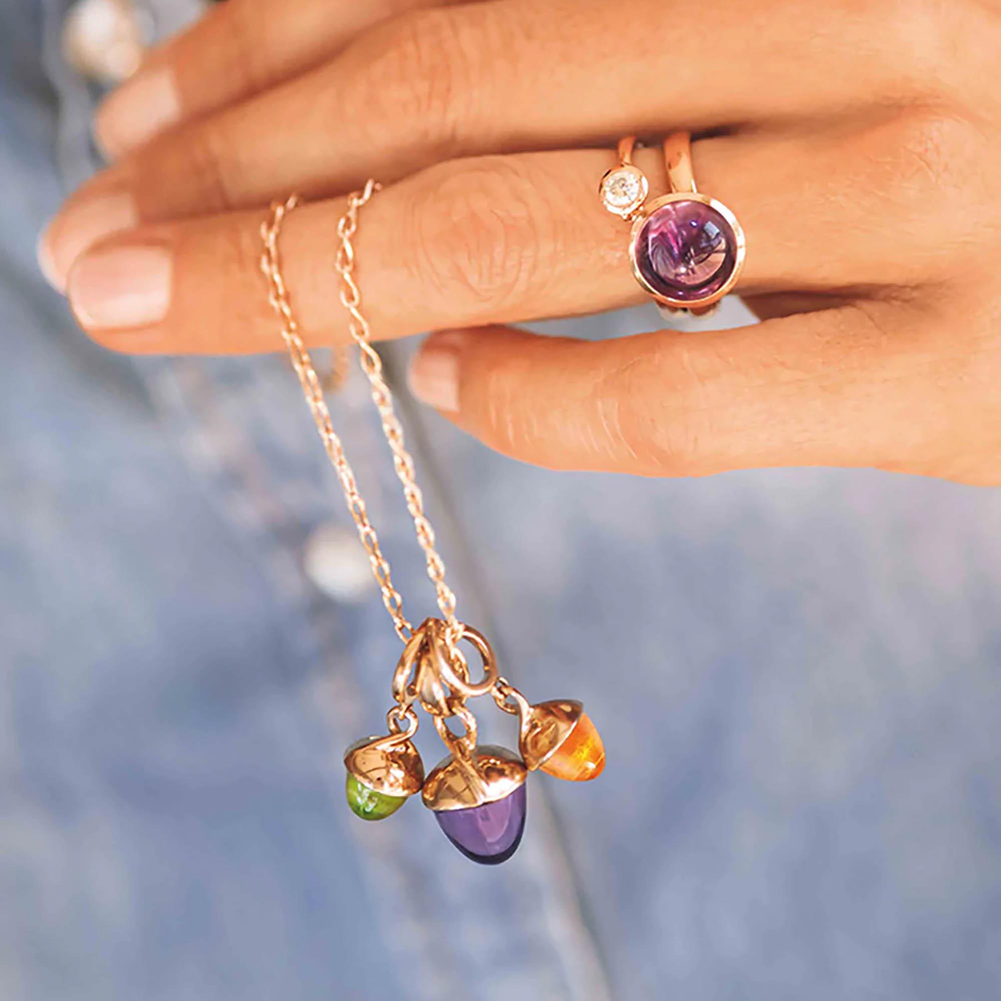Tamara Comolli MIKADO Bouquet Anhänger Amethyst (Ref: P-MB-Am-rg)