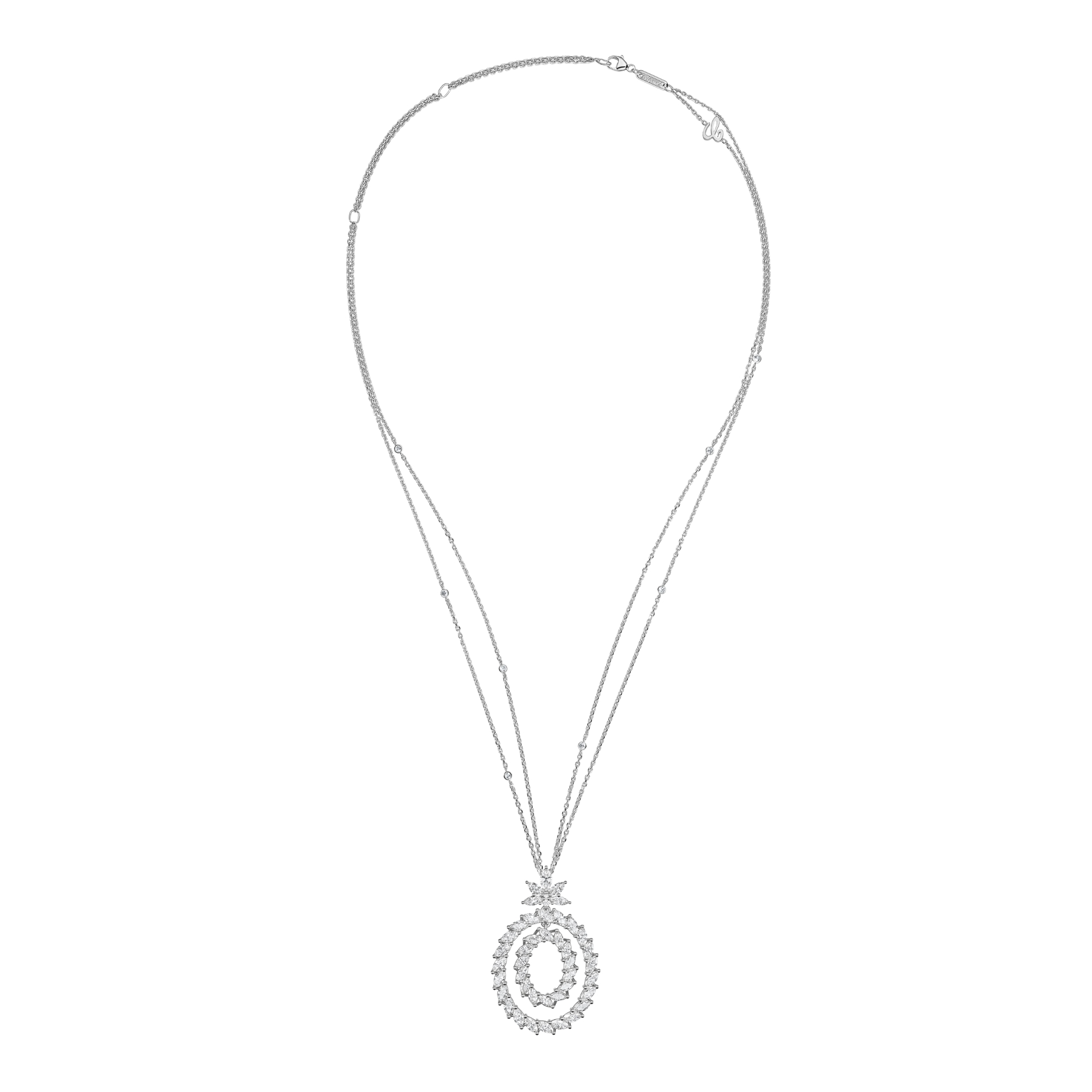 Chopard L'Heure du Diamant Marquise Anhänger mit Halskette (Ref: 79A162-1001)