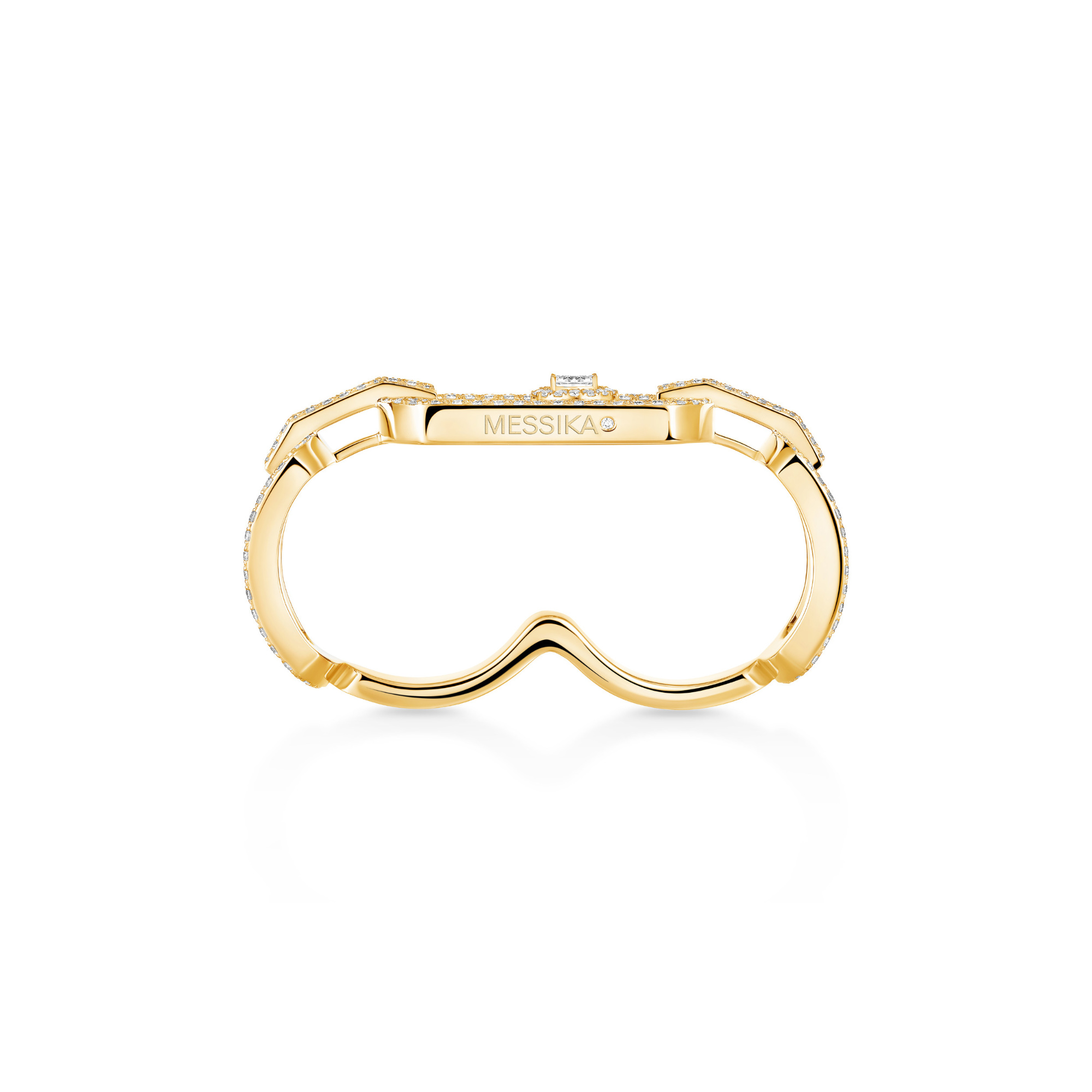 Messika So Move Zwei-Finger Diamantring (Ref: 13185-YG)