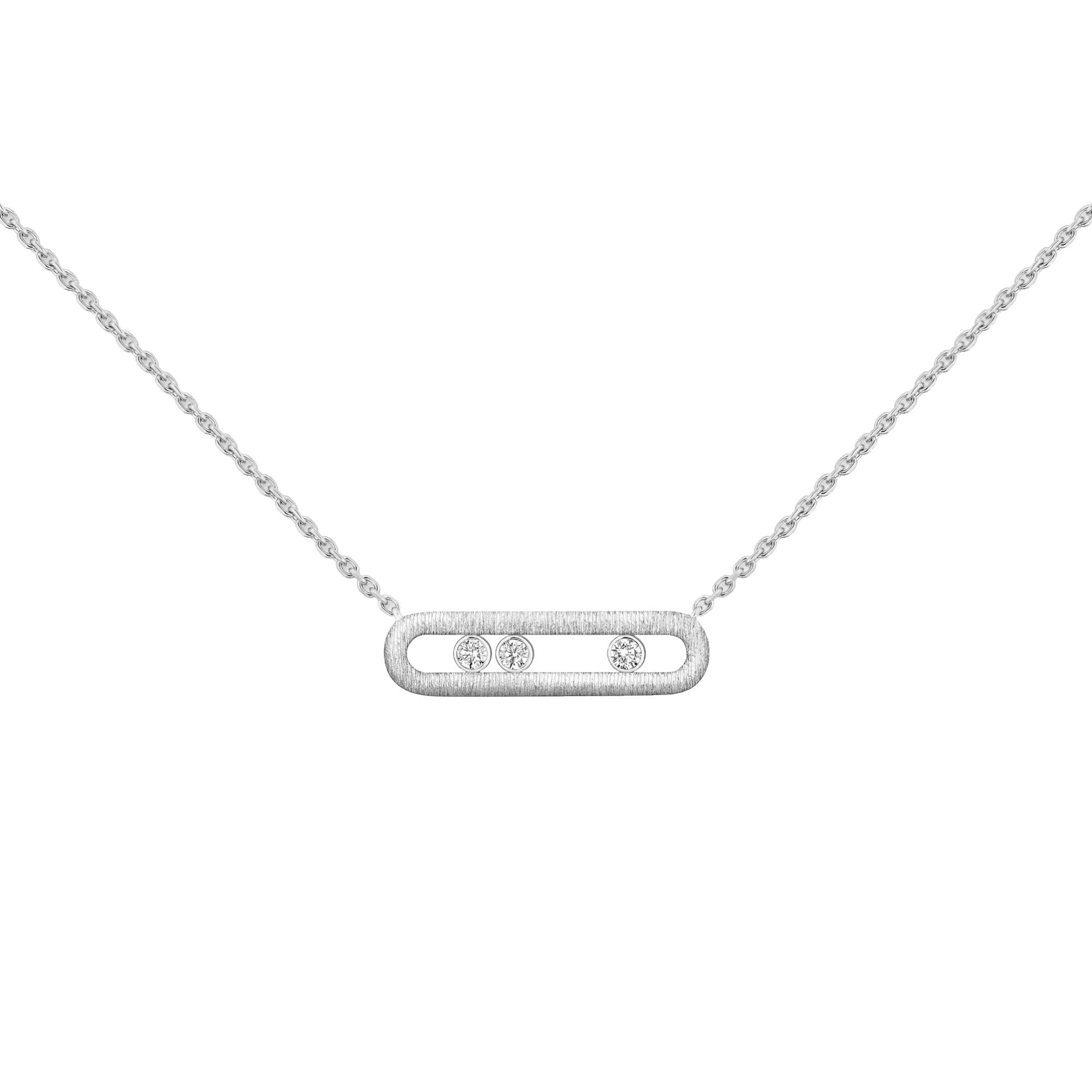 Messika Move Classique Ciselé Halskette (Ref: 14667-WG)