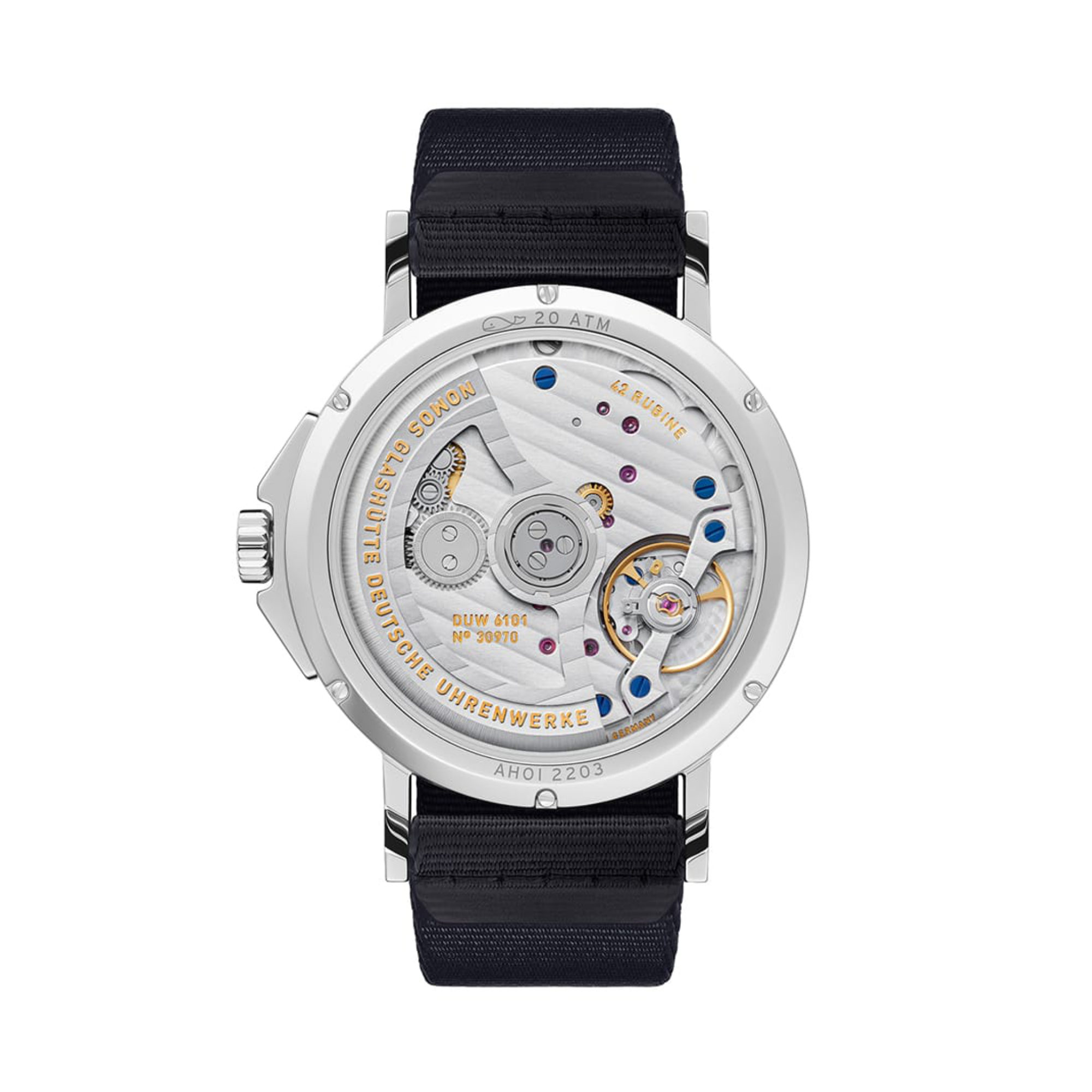 NOMOS Glashütte Ahoi Neomatik 38 Datum (Ref: 525)