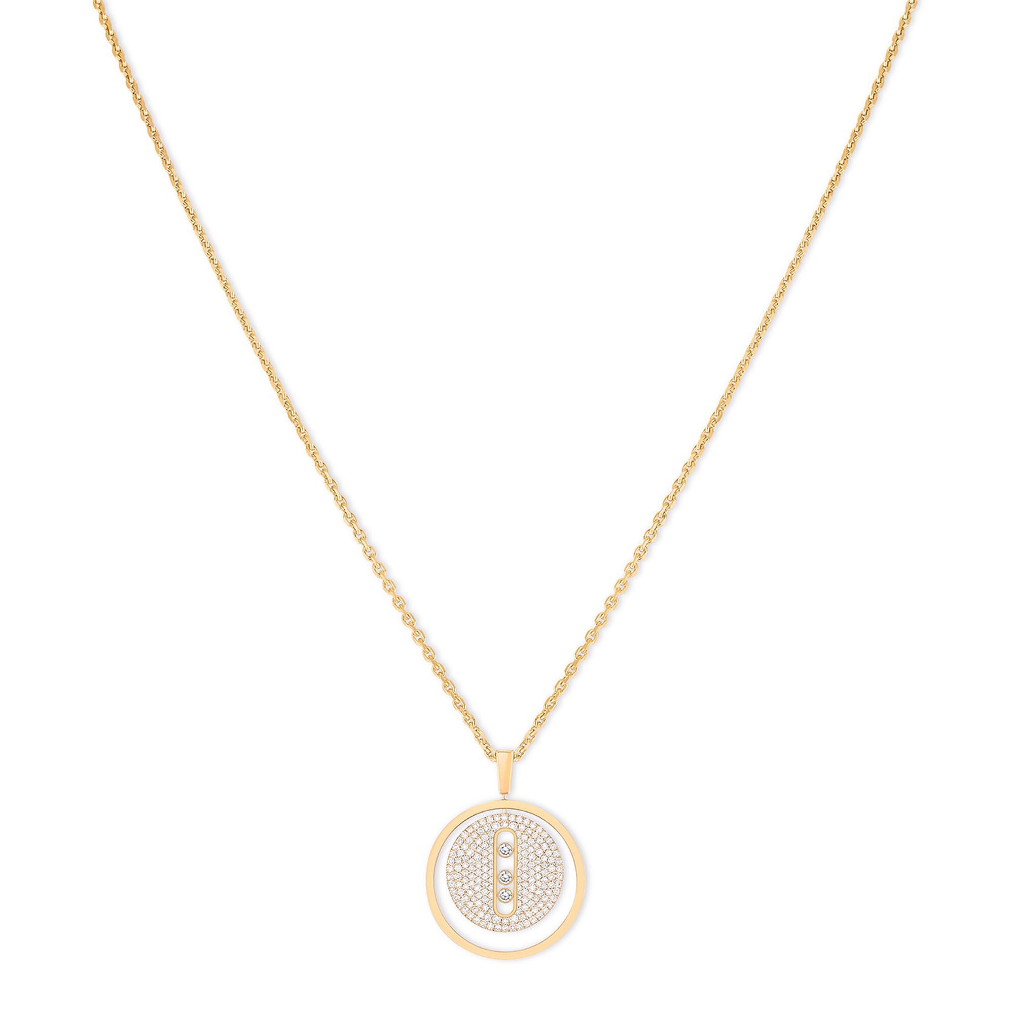 Messika Lucky Move MM Pavé Collier (Ref: 07395-YG)