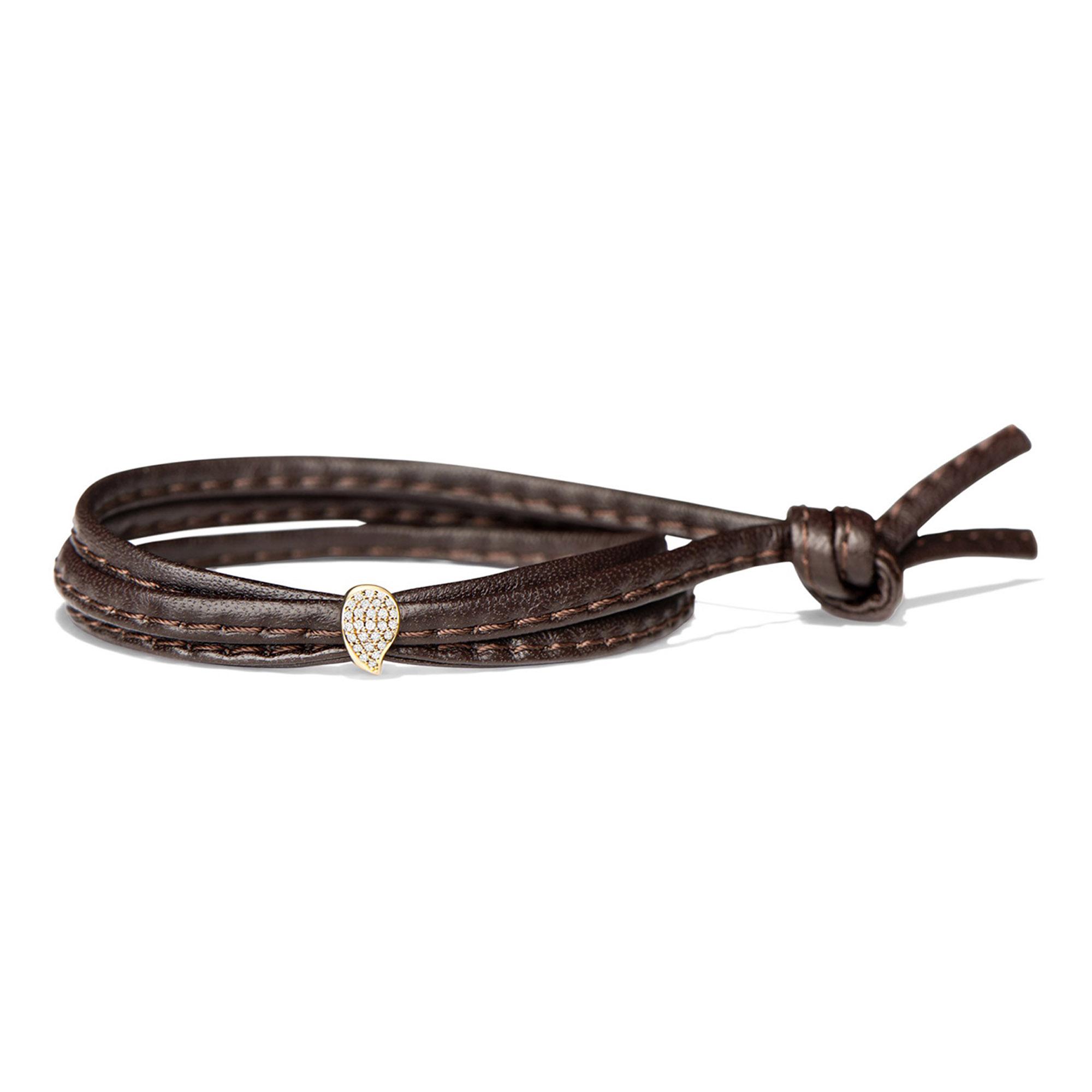 Tamara Comolli SIGNATURE Drop clasp mit Diamant Pavé  (Ref: A-Dr-p-yg)