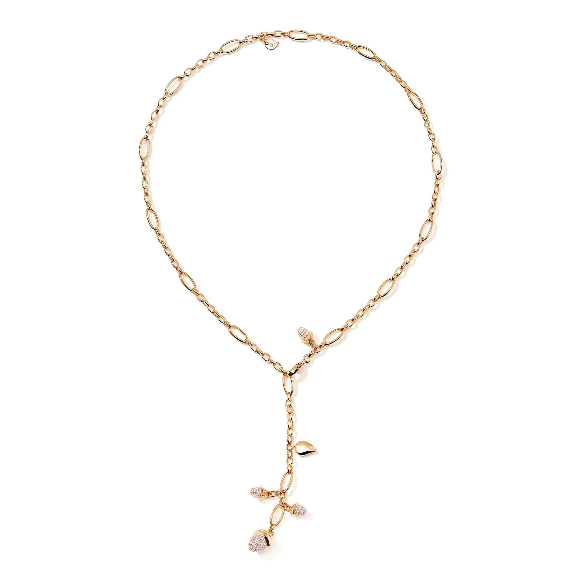 Tamara Comolli MIKADO Collier Delicate mit Diamond Pavé  (Ref: N-M-Del51-p-rg)