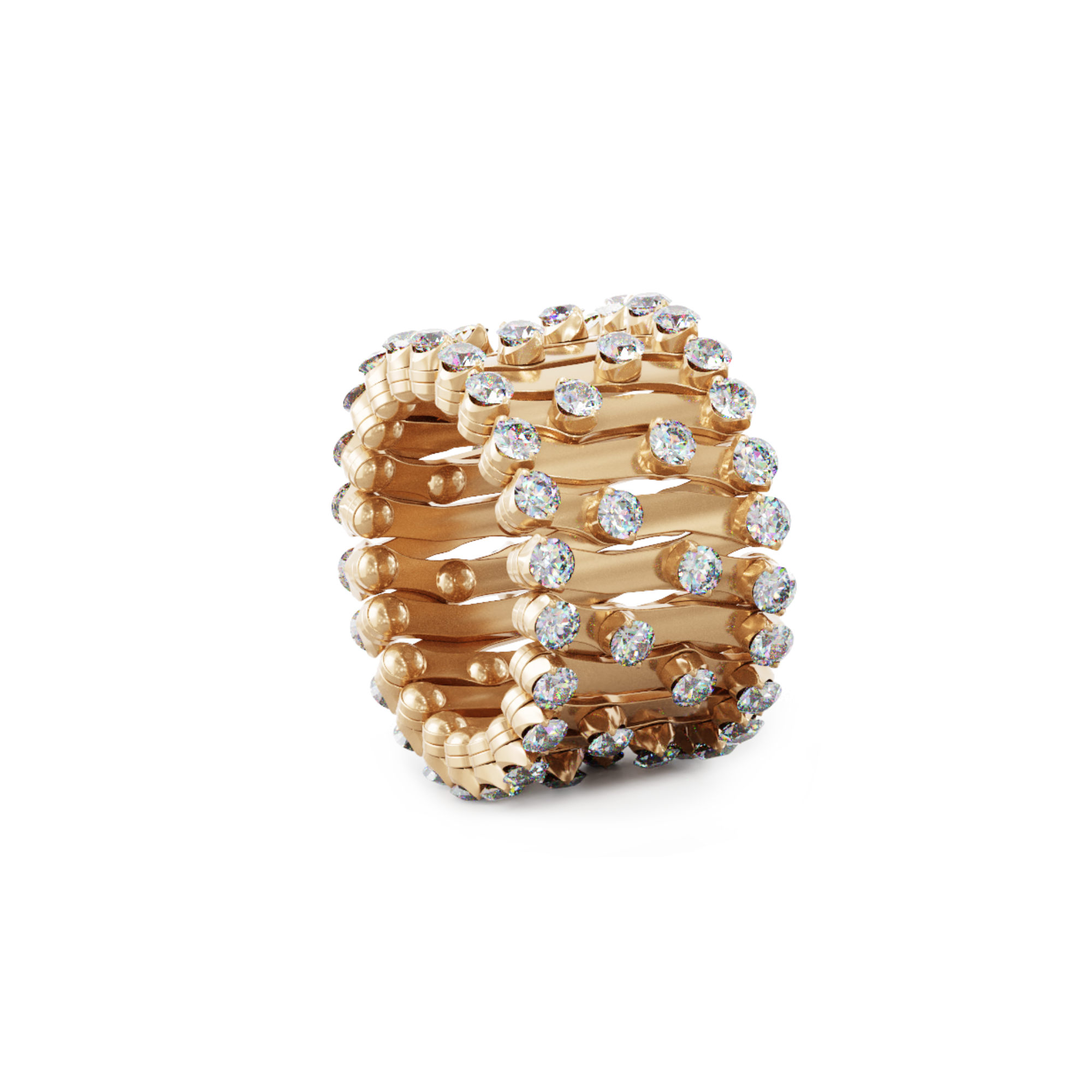 Serafino Consoli Serafino Multi-Size Ring und Armreif (Ref: S.RB 1492 F4 RG WD)