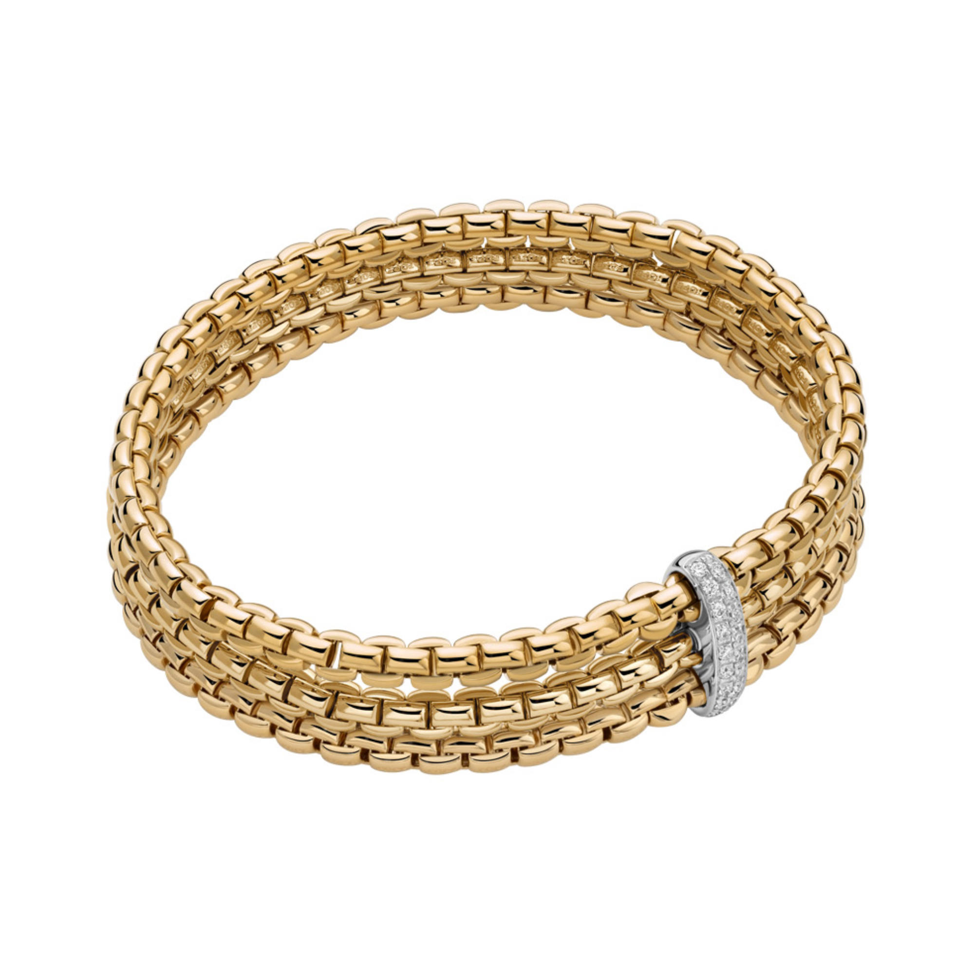 FOPE Eka Flex'it Armband mit Diamantpavé (Ref: 75601BX_BB_G_XBX_0XS)