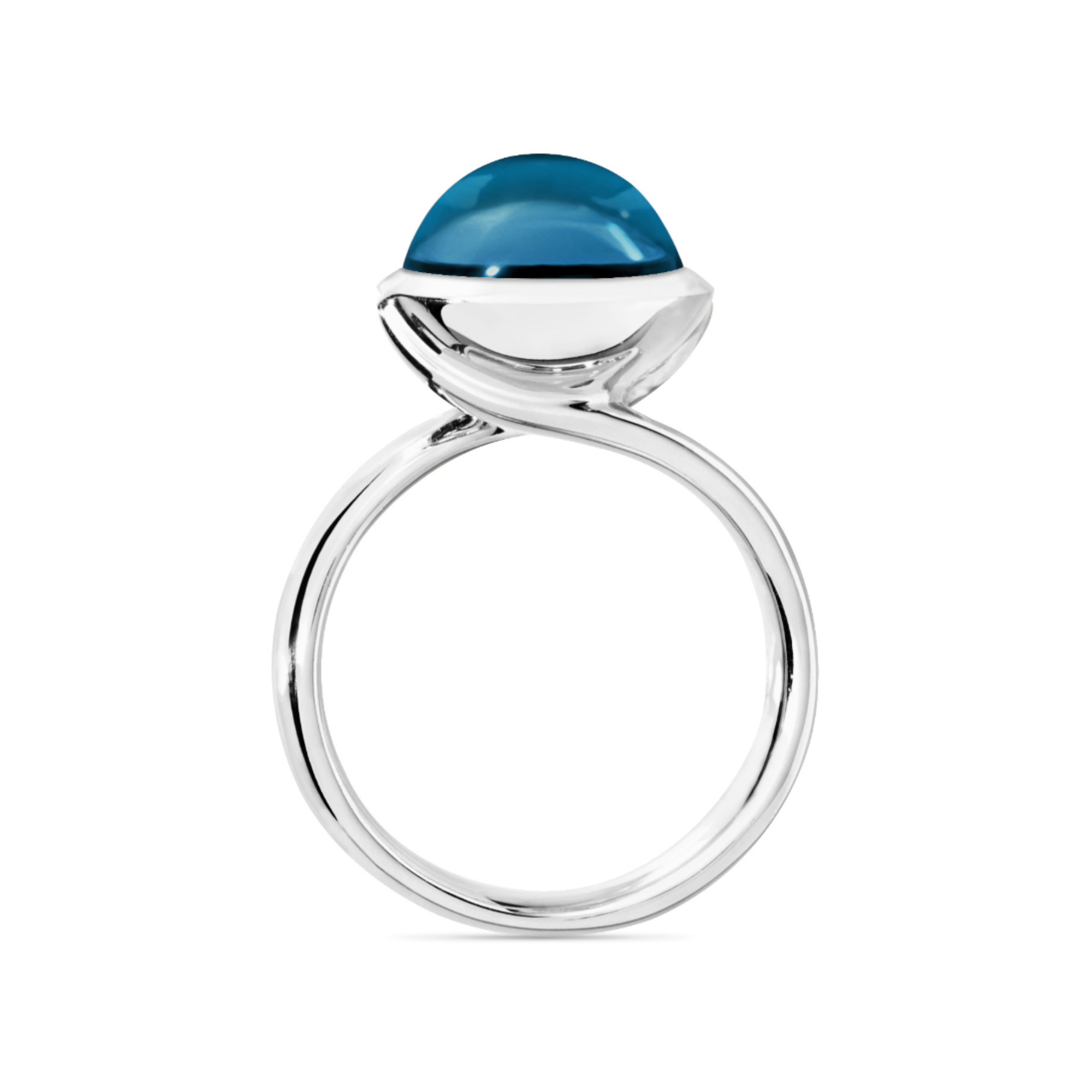 Tamara Comolli BOUTON Ring large London Topas (Ref: R-BOU-l-ToLo-wg)