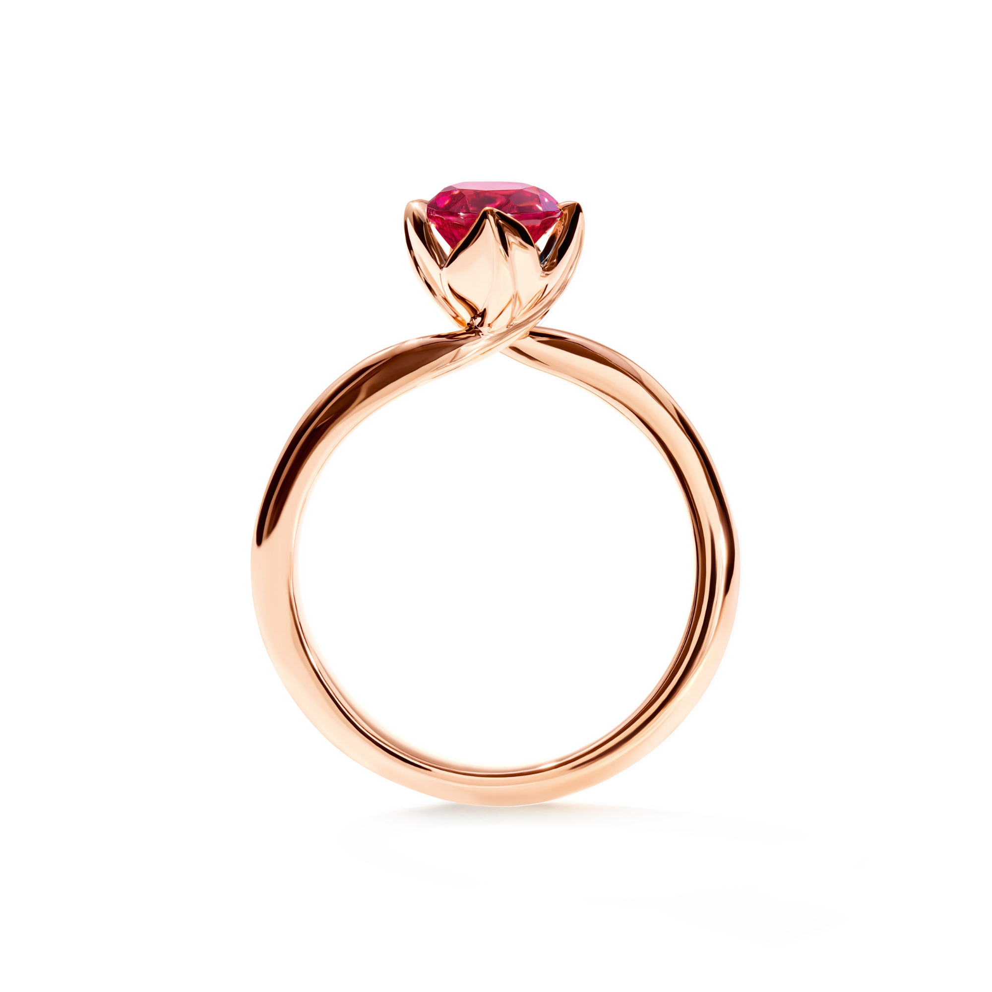 Tamara Comolli TULIP Ring XS mit rosa Turmalin (Ref: R-TUL-xs-TuRo-rg)