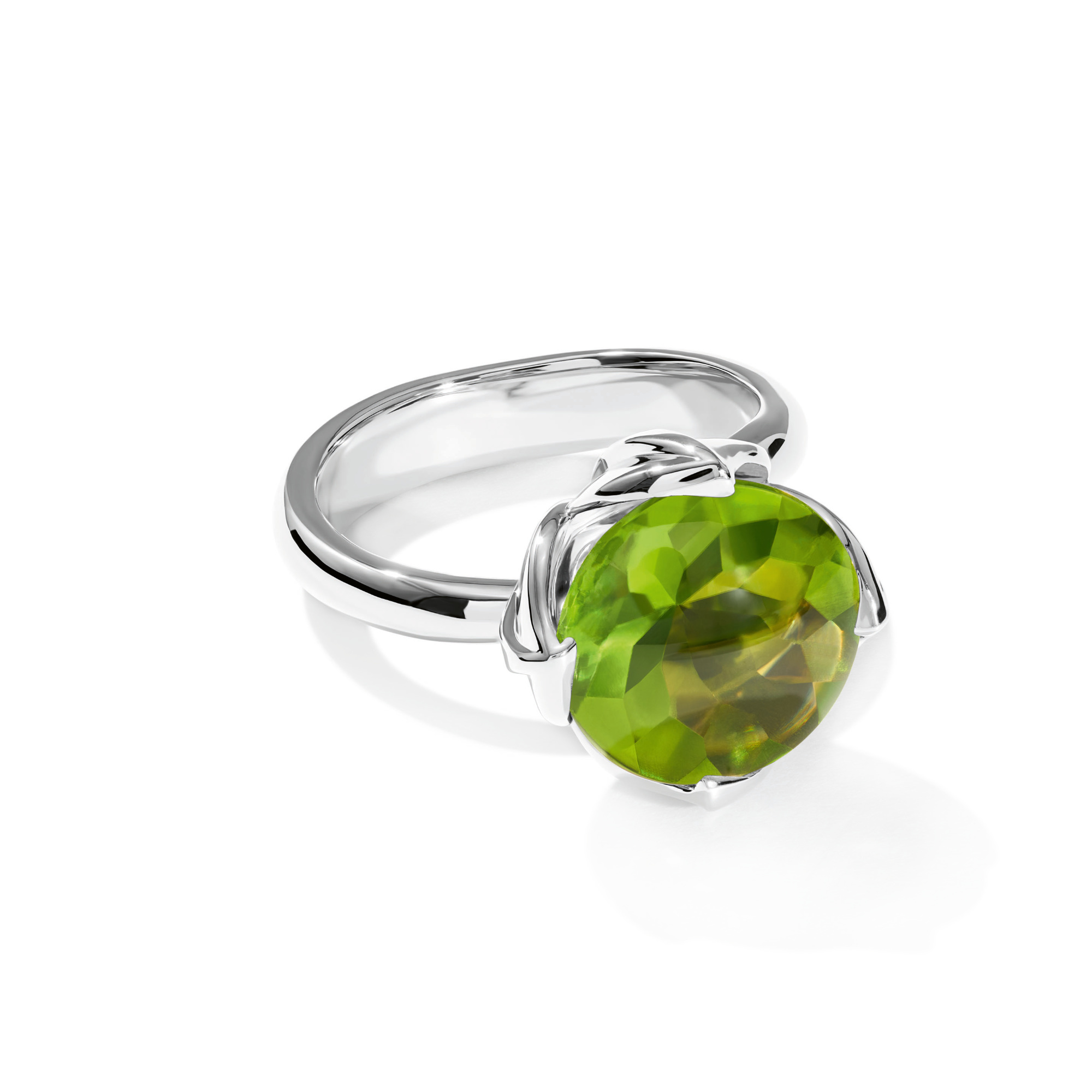 Tamara Comolli TULIP Ring Large mit Peridot (Ref: R-TUL-l-Per-wg)