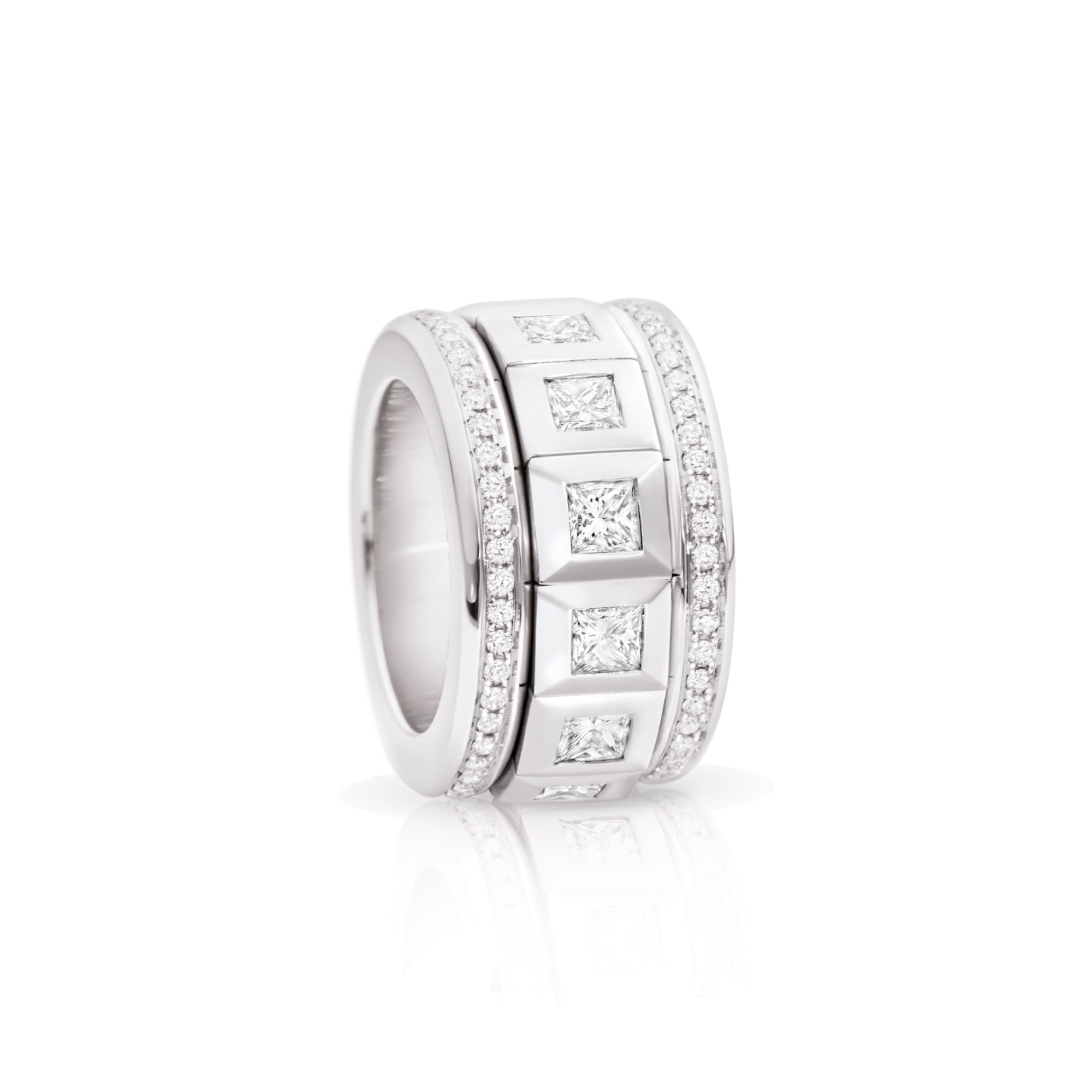 Tamara Comolli CURRICULUM VITAE 77 Ring mit Diamant-Pavé (Ref: R-CV77-13-PrL-p-wg)