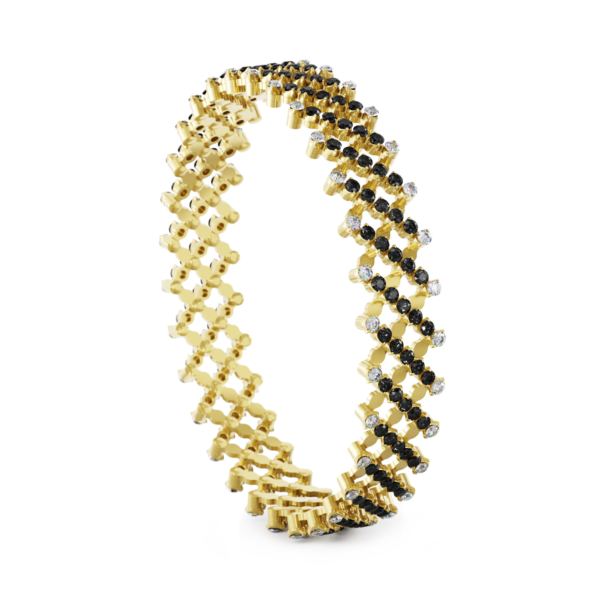 Serafino Consoli Serafino Multi-Size Ring und Armreif (Ref: S.RB 7F2 YG WD BD)