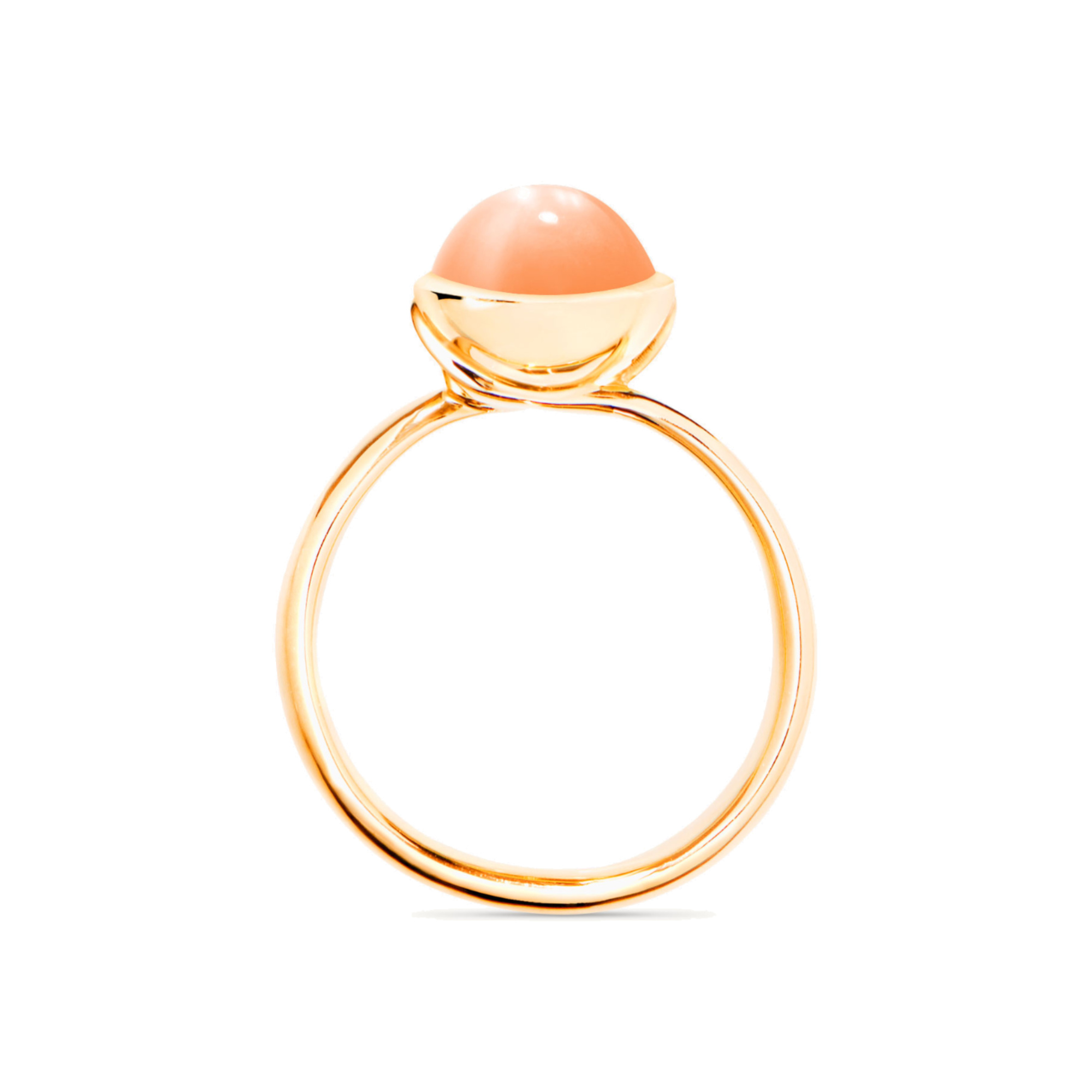 Tamara Comolli BOUTON Ring small Oranger Mondstein (Ref: R-BOU-s-MoOr-yg)