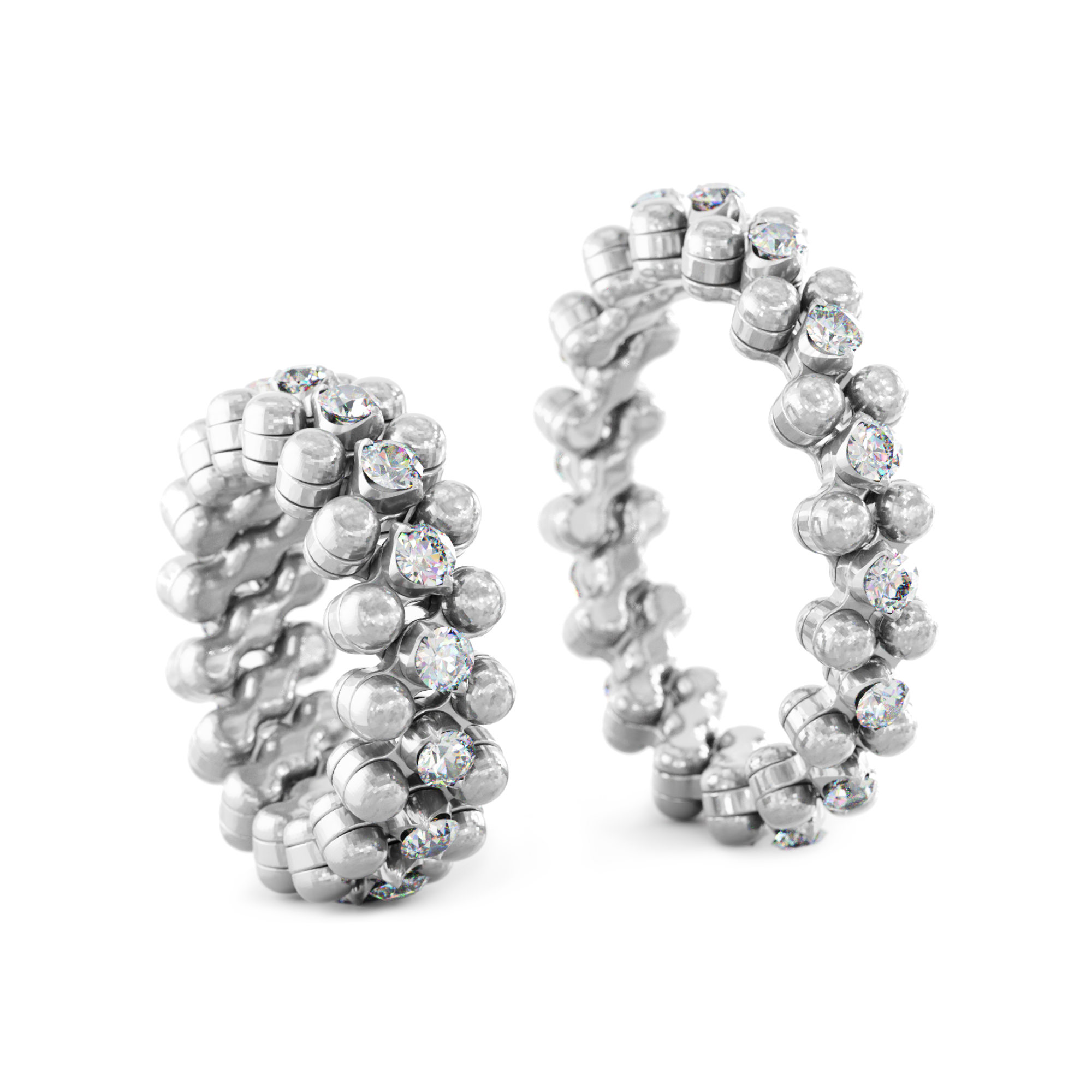 Serafino Consoli Brevetto Multi-Size Ring (Ref: RMS 3M7 WG WD)