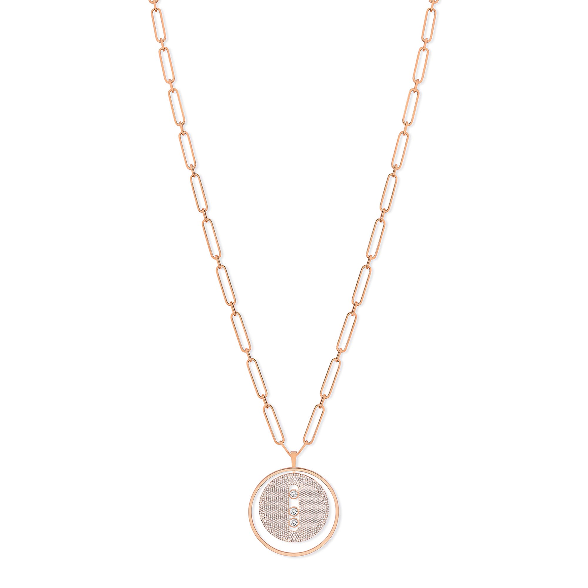 Messika Lucky Move Long Pavé GM Collier (Ref: 10127-PG)