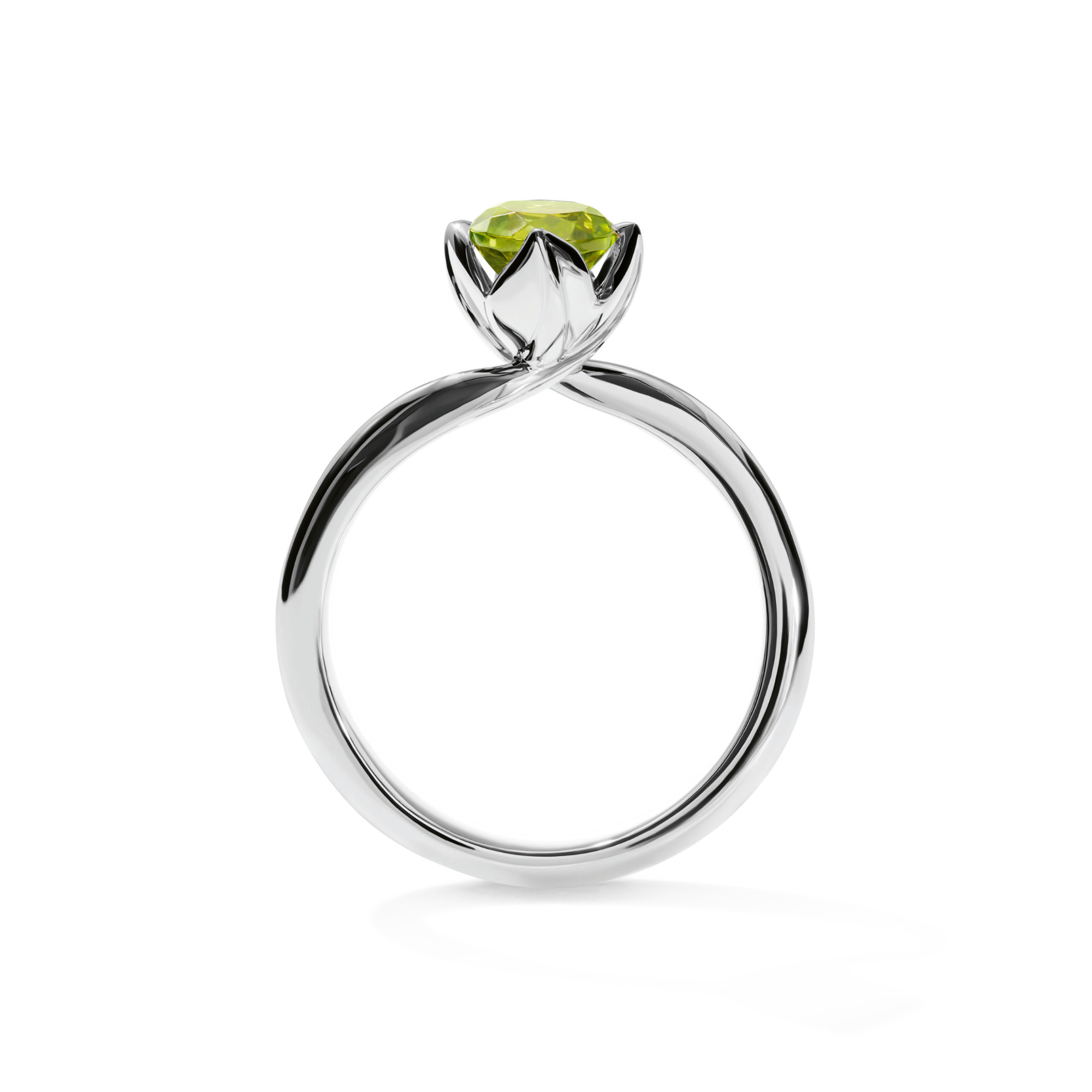 Tamara Comolli TULIP Ring XS mit Peridot (Ref: R-TUL-xs-Per-wg)