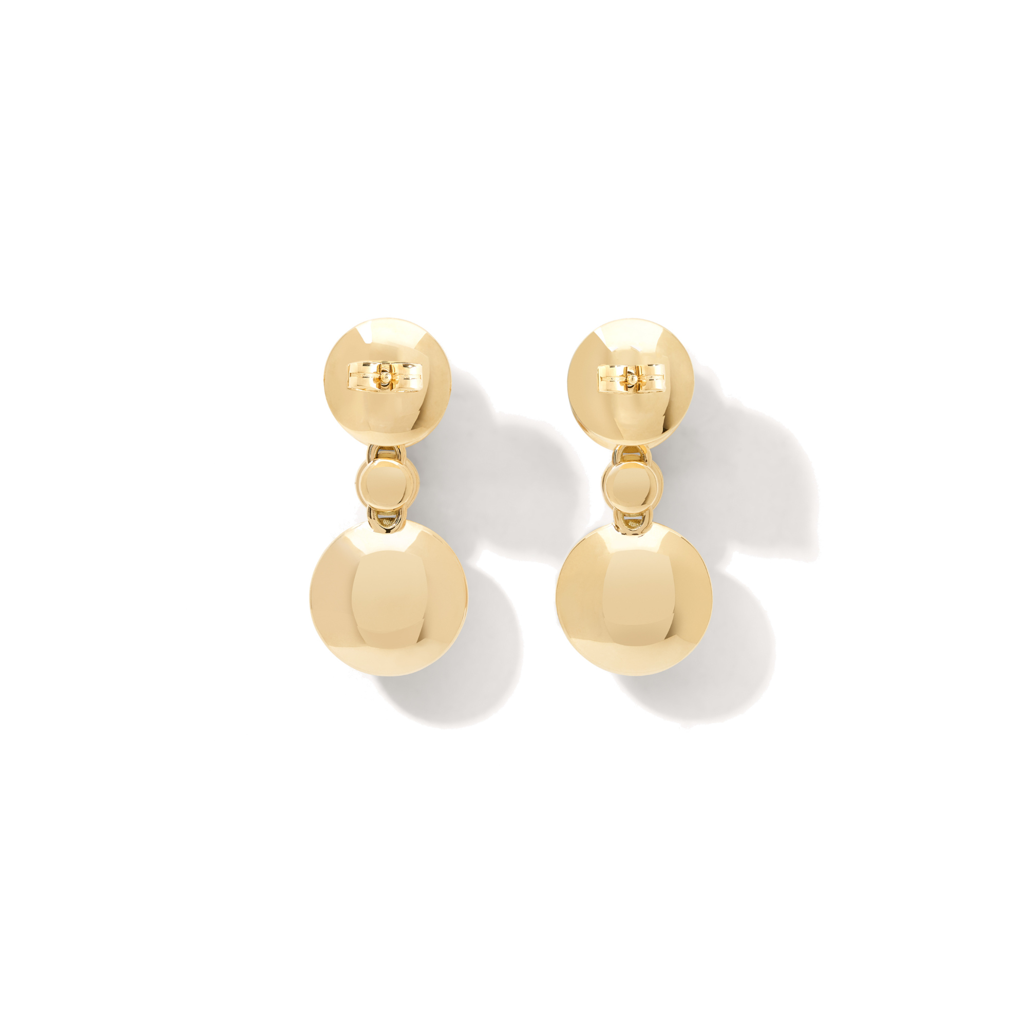 Tamara Comolli BOUTON 2 Ohrringe Cabochons Classic 'Sand'  (Ref: E-BOU-2-San-Cl-yg)