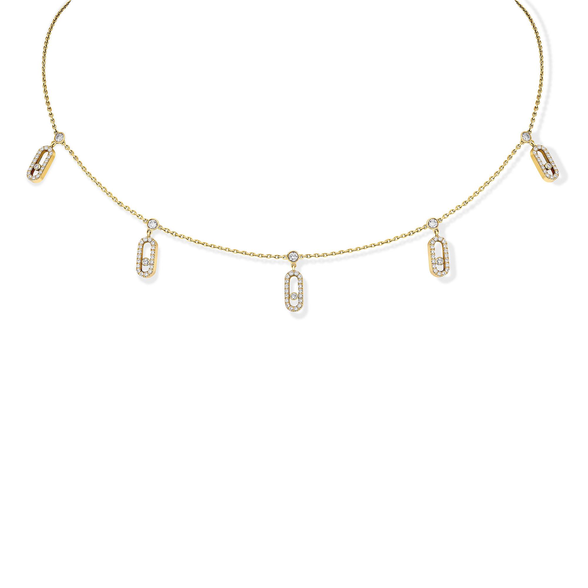 Messika Move Uno Choker Kette mit Quasten (Ref: 12150-YG)