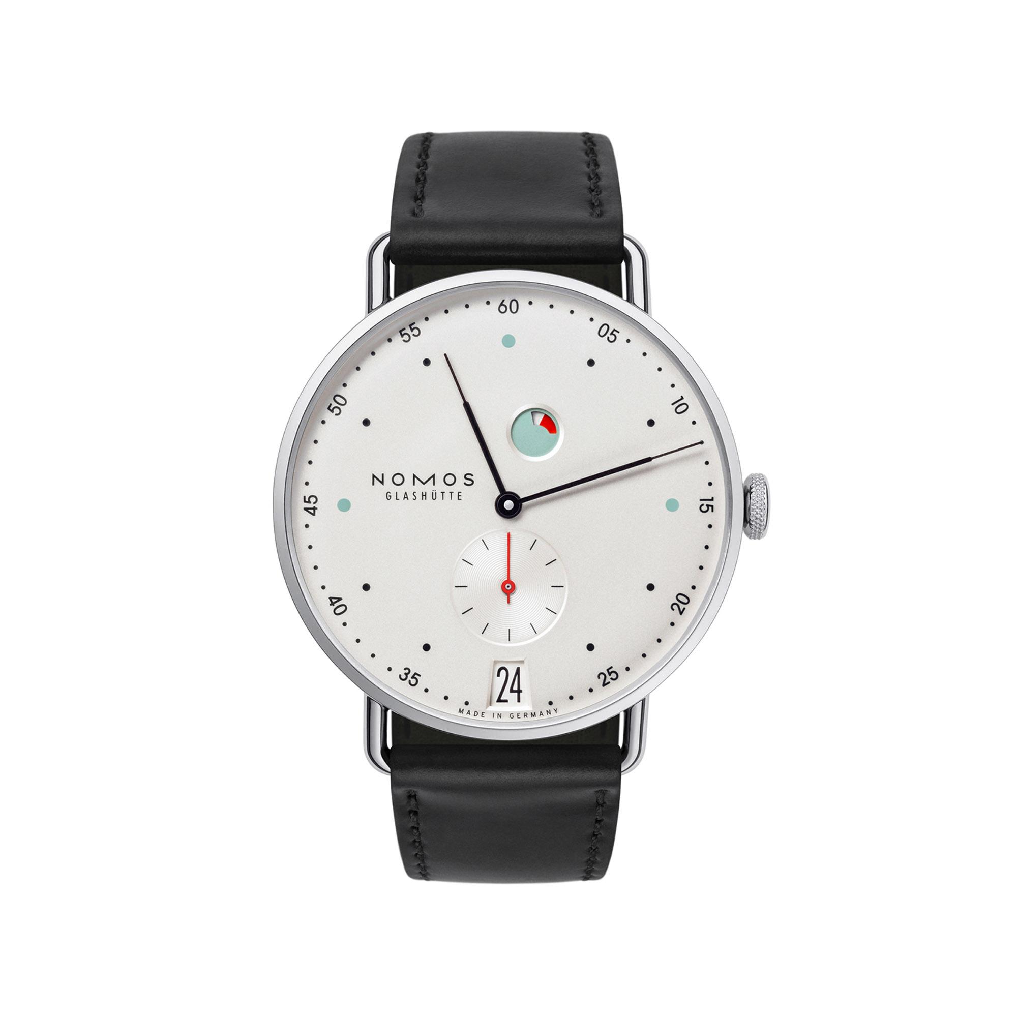 NOMOS Glashütte Metro Datum Gangreserve (Ref: 1101)