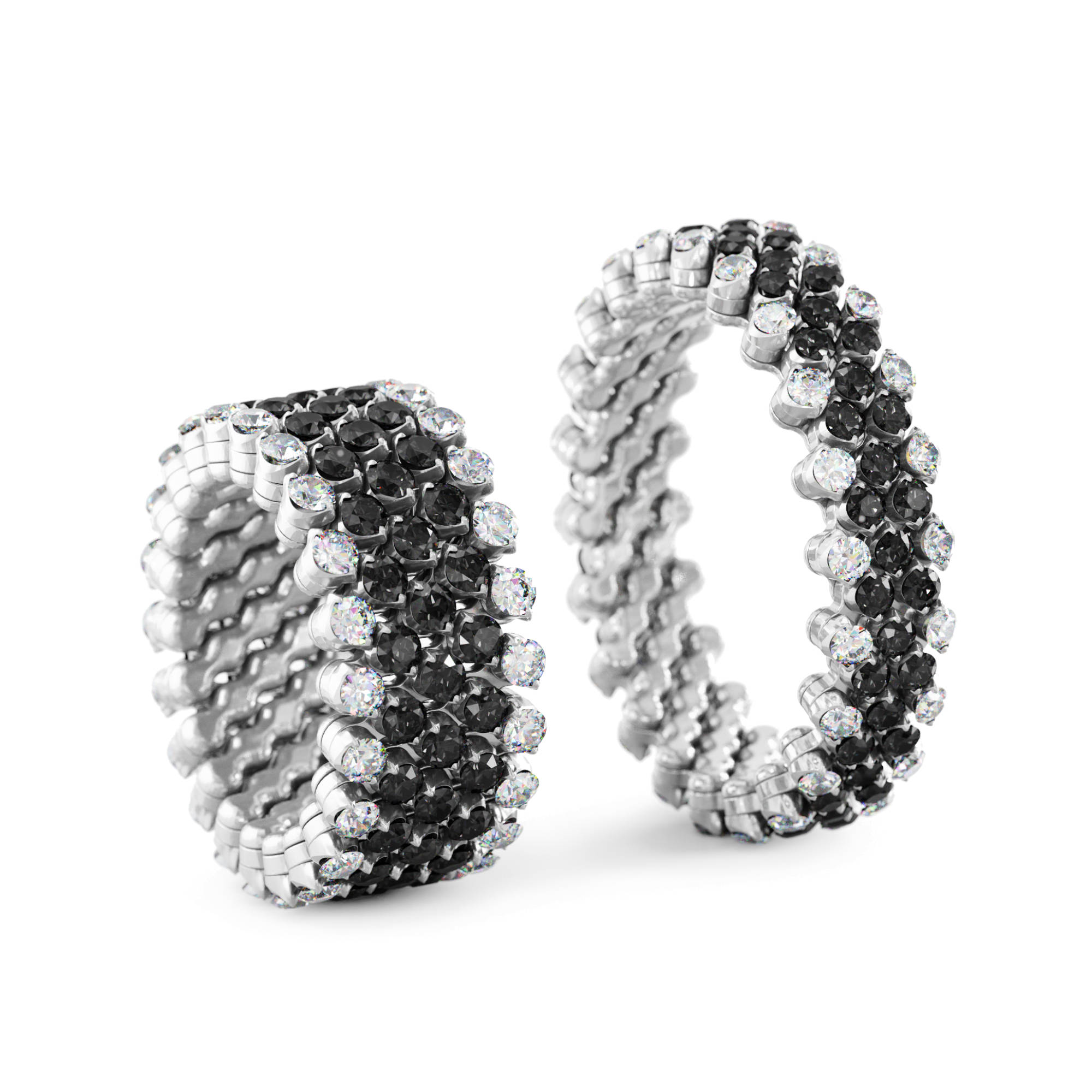 Serafino Consoli Brevetto Multi-Size Ring (Ref: RMS 5F2 WG WD BD)
