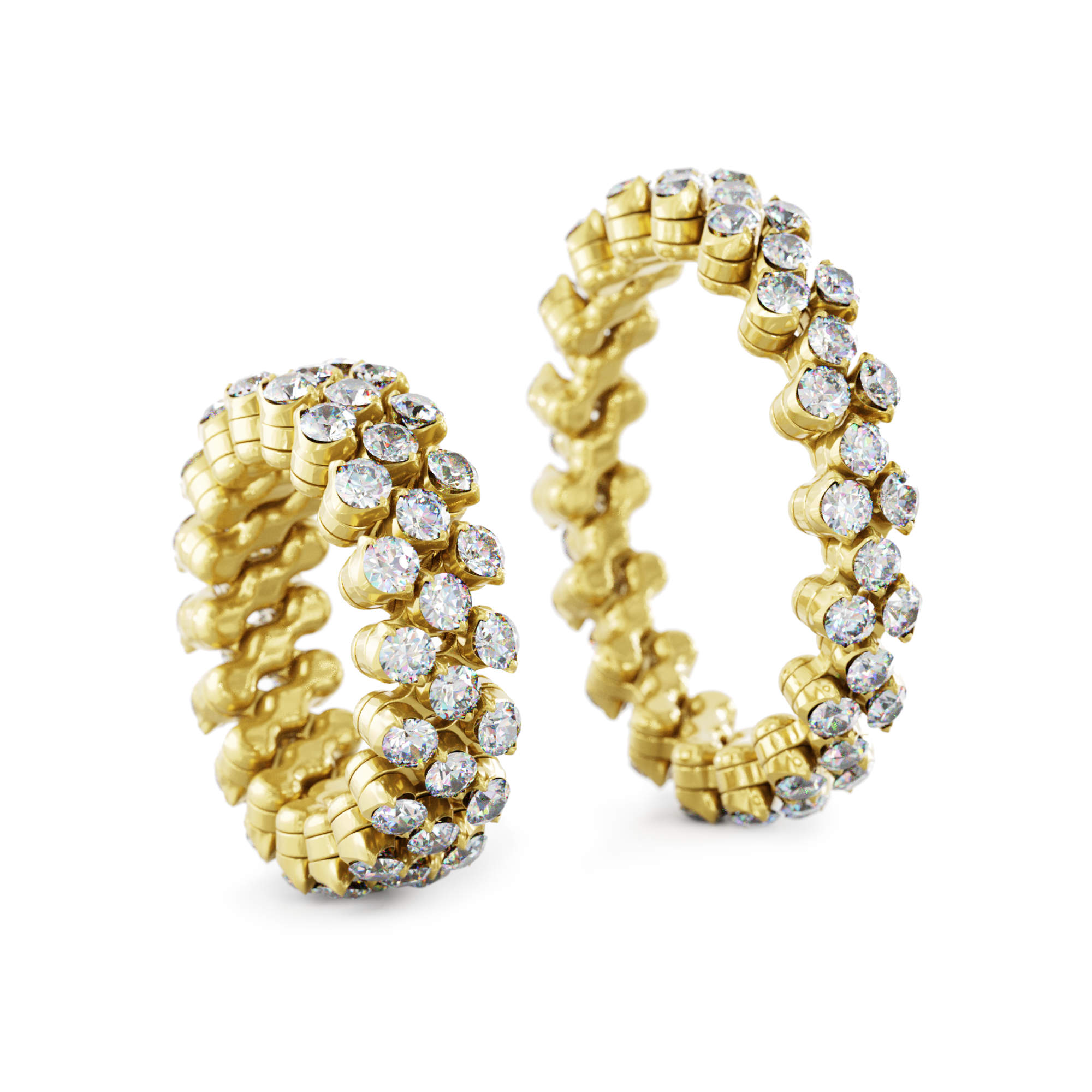 Serafino Consoli Brevetto Multi-Size Ring (Ref: RMS 3F4 YG WD)