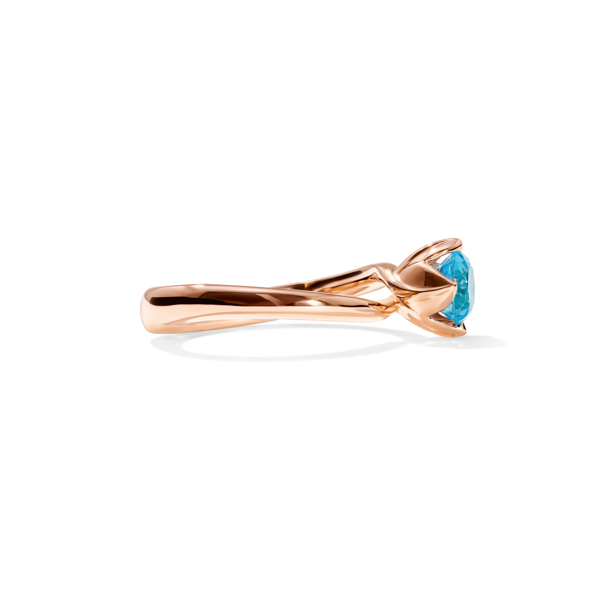 Tamara Comolli TULIP Ring XS mit Swiss Topas (Ref: R-TUL-xs-ToSw-rg)