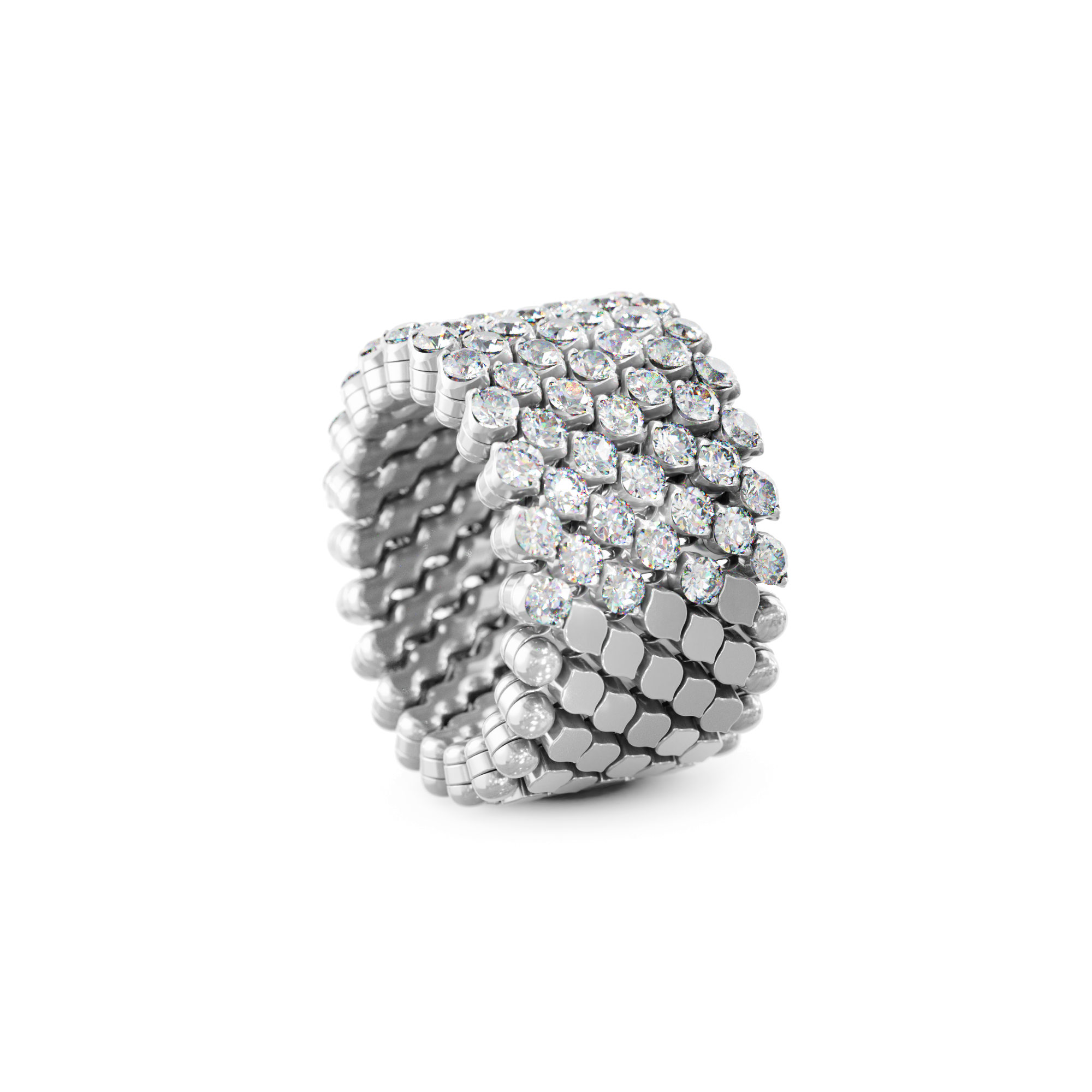 Serafino Consoli Brevetto Multi-Size Ring (Ref: RMS 7H2 WG WD)