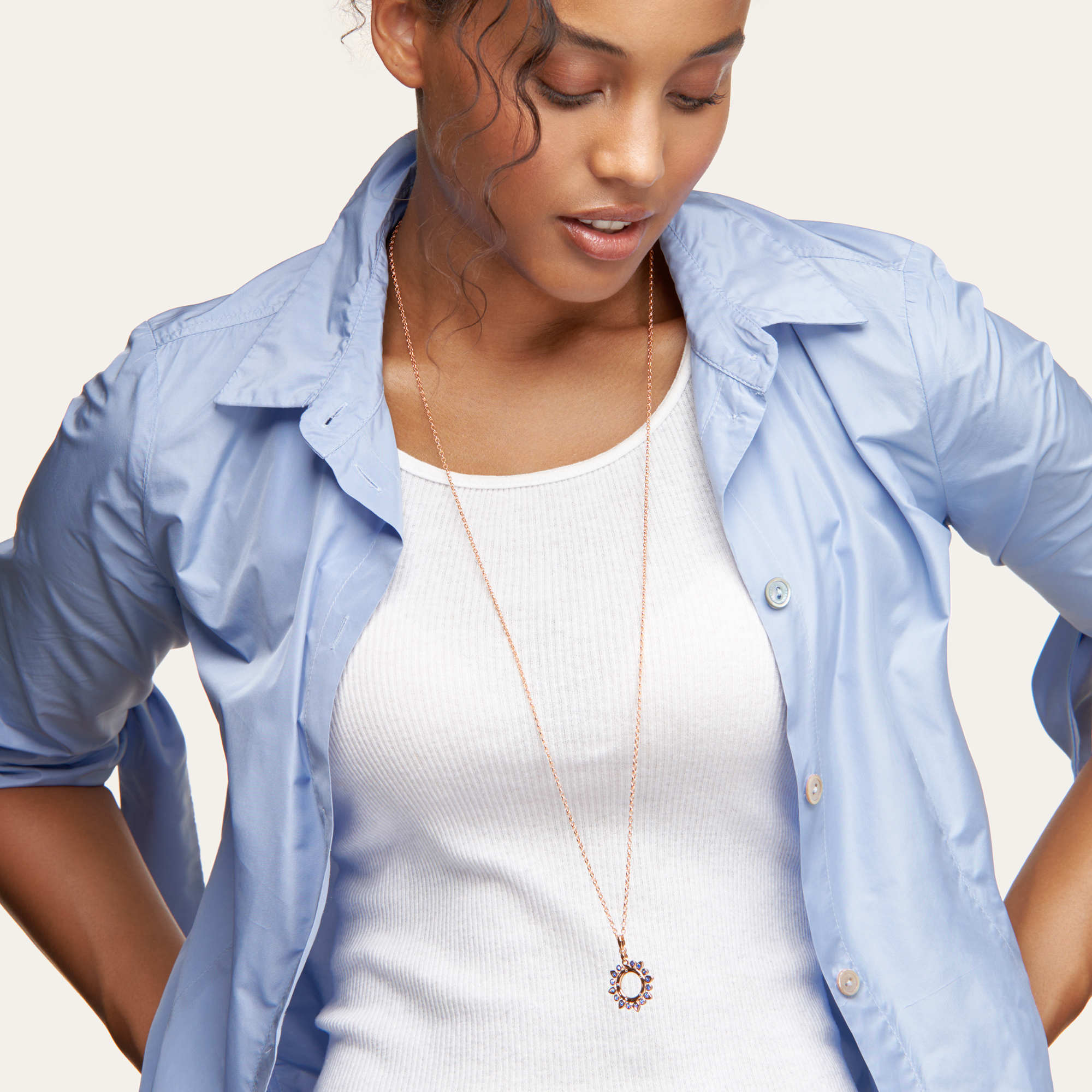 Tamara Comolli SIGNATURE Anhänger Sun 'Ocean' Small (Ref: P-SIG-Sun-s-Oce-rg)