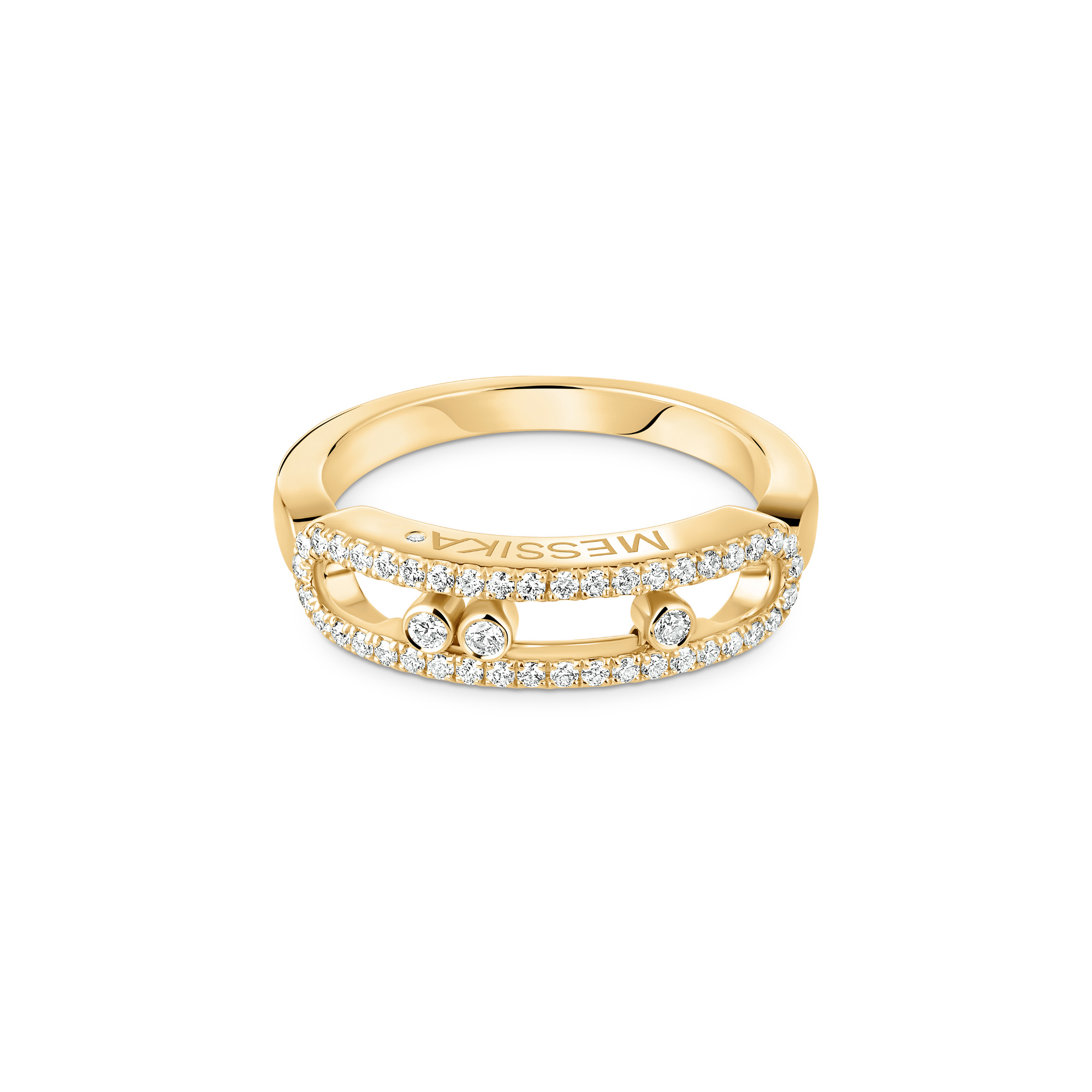 Messika Baby Move Classique Pavé Ring (Ref: 04683-YG)