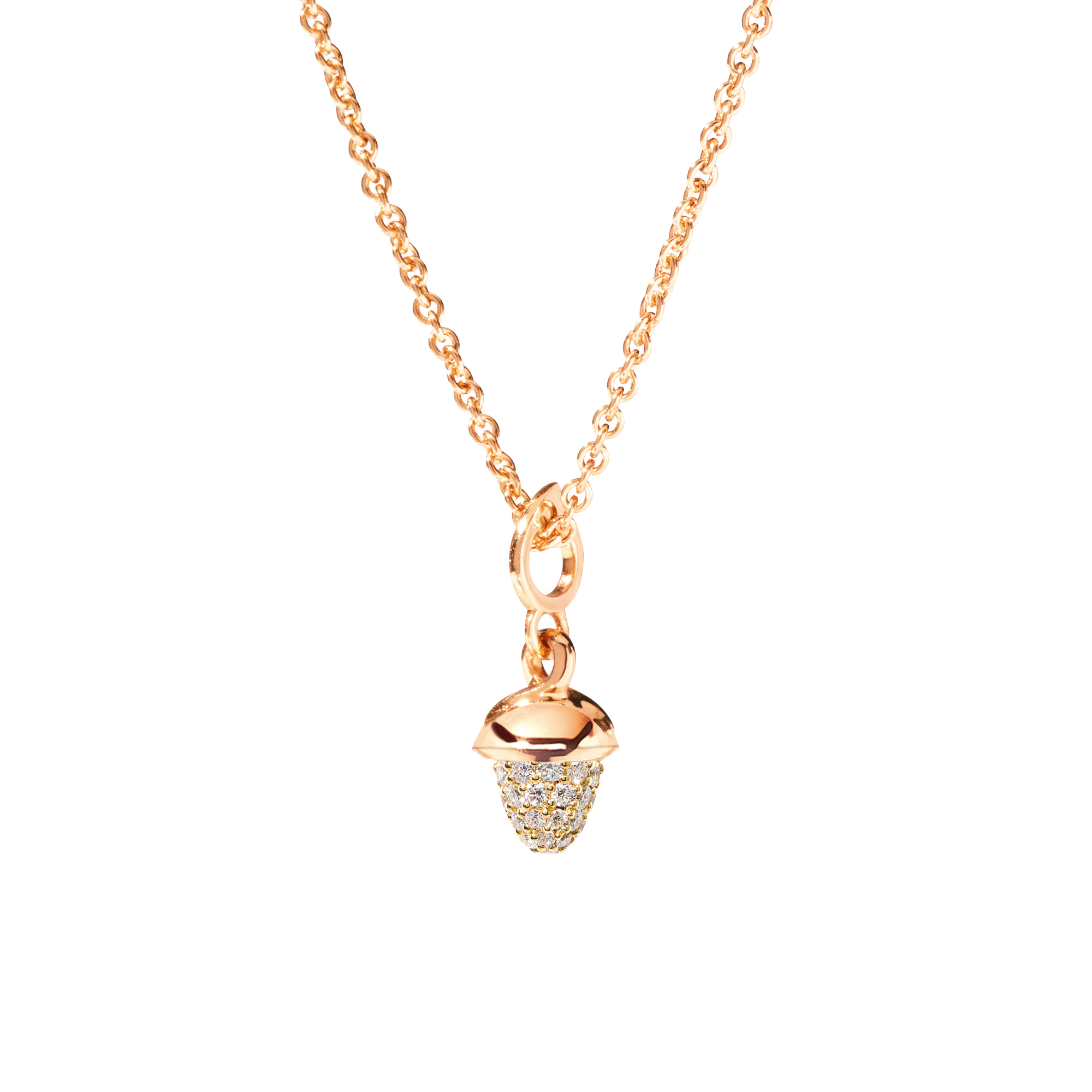 Tamara Comolli MiniMIKADO Anhänger mit Diamant Pavé (Ref: P-mMC-p-rg)