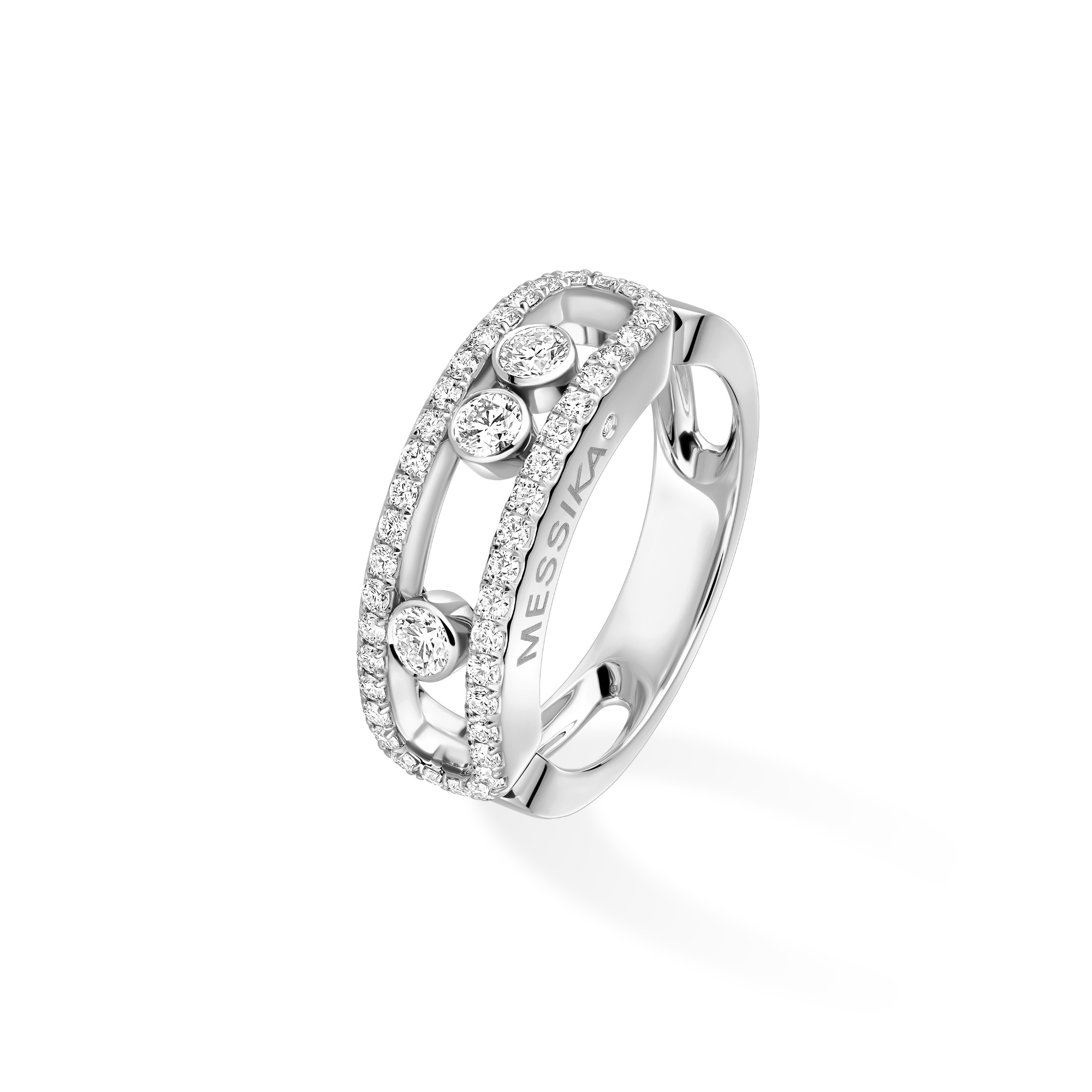 Messika Move Classique Pavé Ring (Ref: 04000-WG)