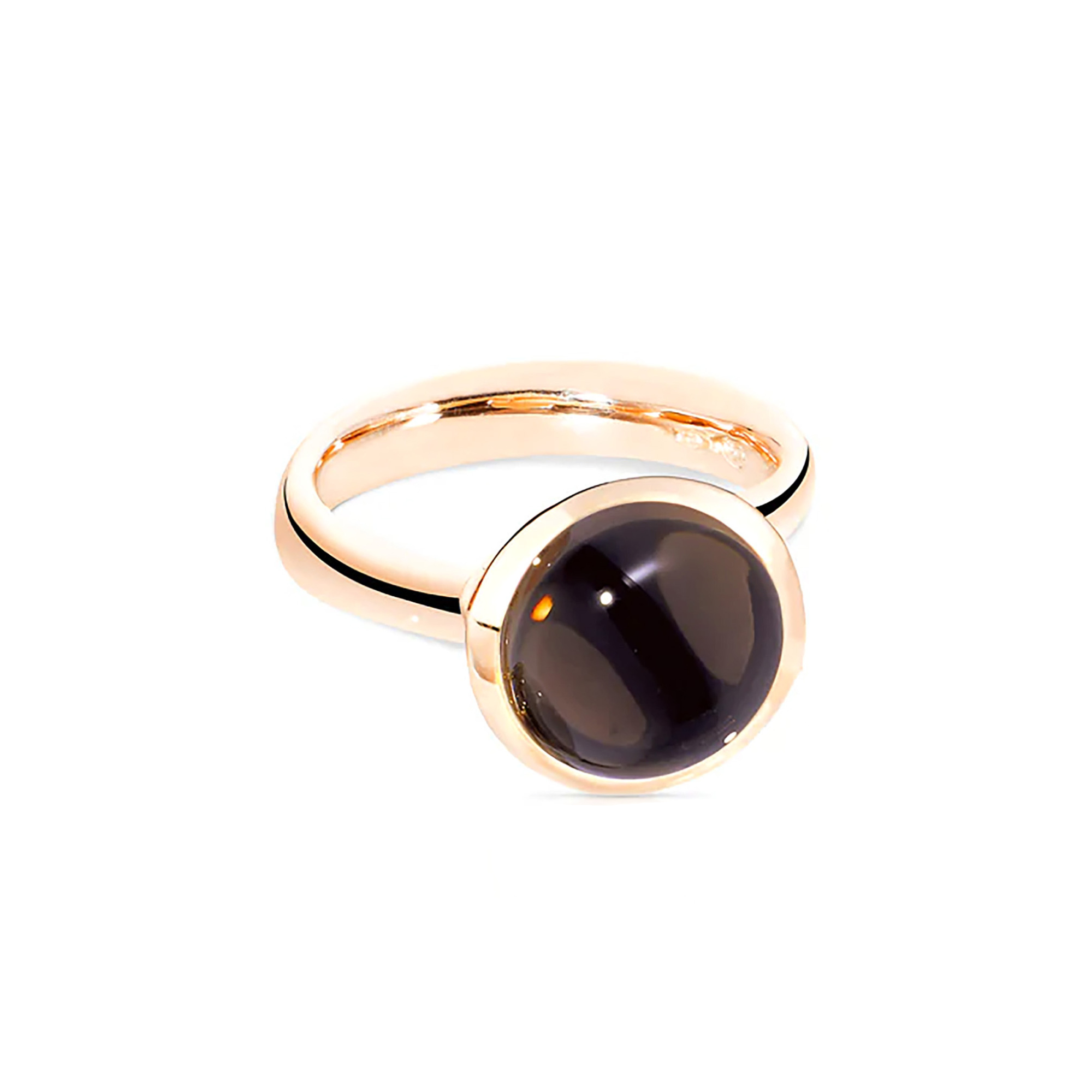 Tamara Comolli BOUTON Ring large Rauchquarz (Ref: R-BOU-l-SmQu-rg)
