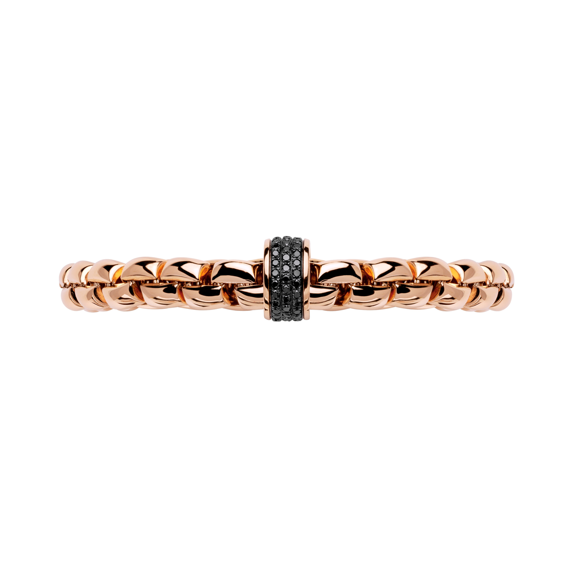 FOPE Eka Flex'it Armband mit schwarzen Diamanten (Ref: 60411BX_PN_R_X3X_0XS)