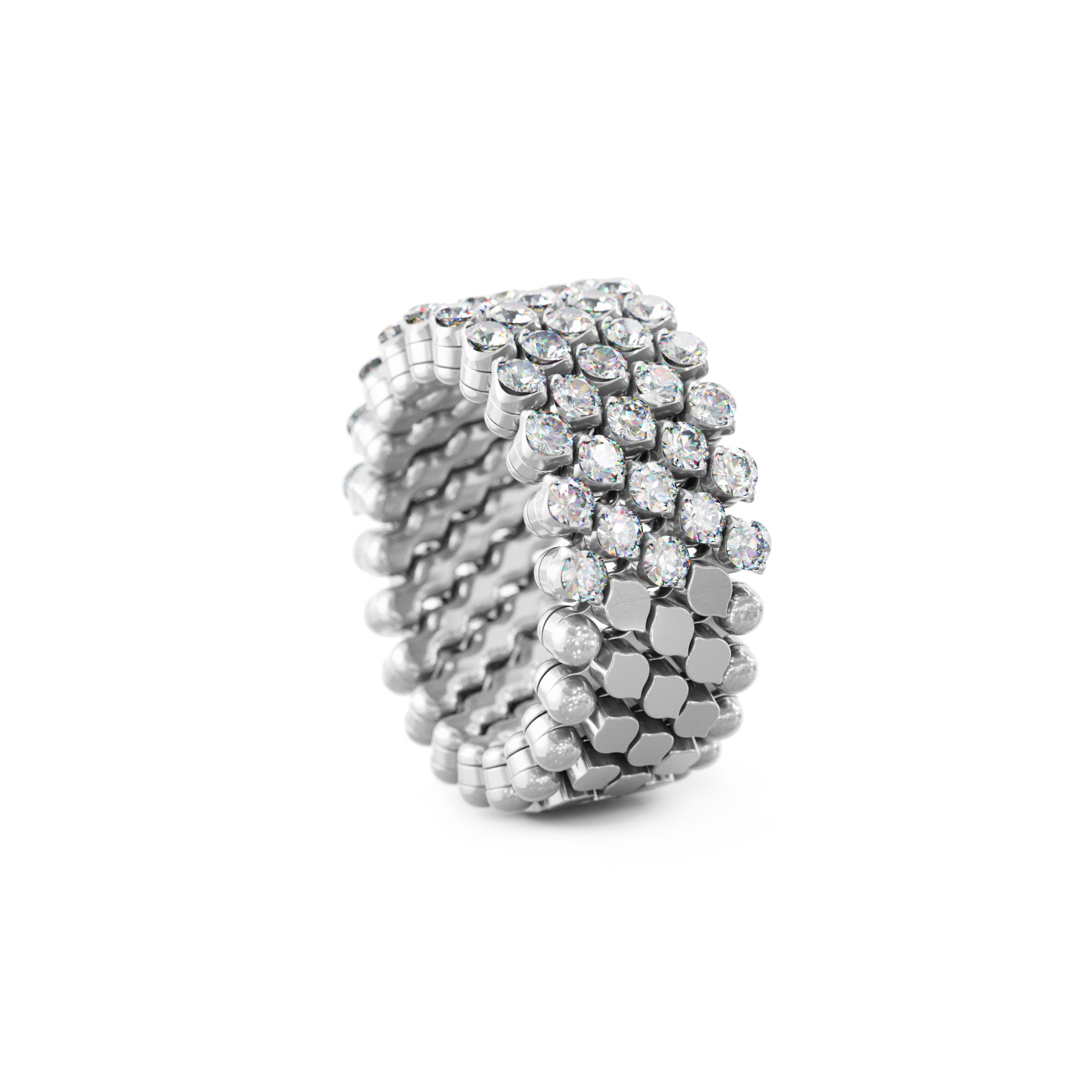 Serafino Consoli Brevetto Multi-Size Ring (Ref: RMS 5H2 WG WD)