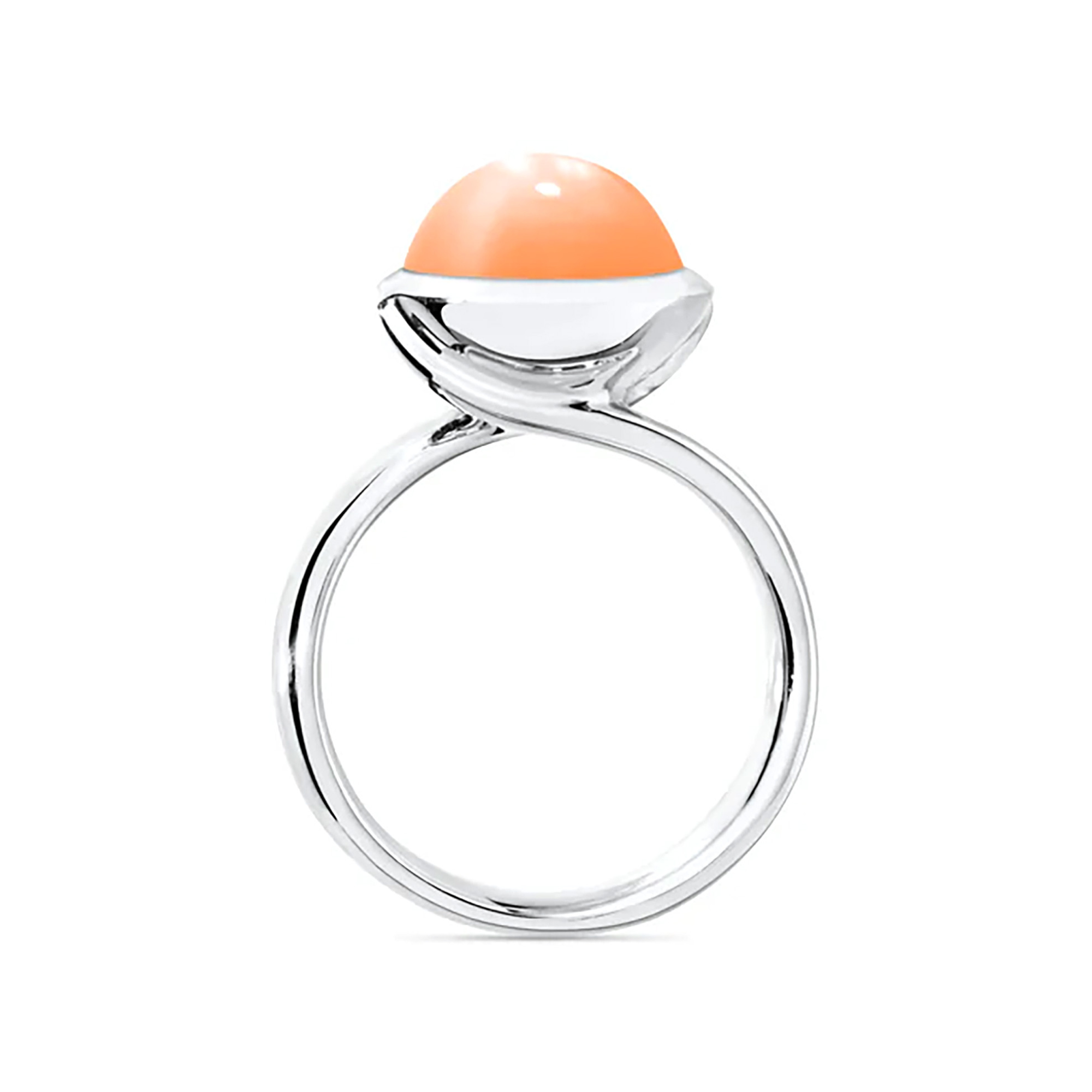 Tamara Comolli BOUTON Ring large oranger Mondstein (Ref: R-BOU-l-MoOr-wg)