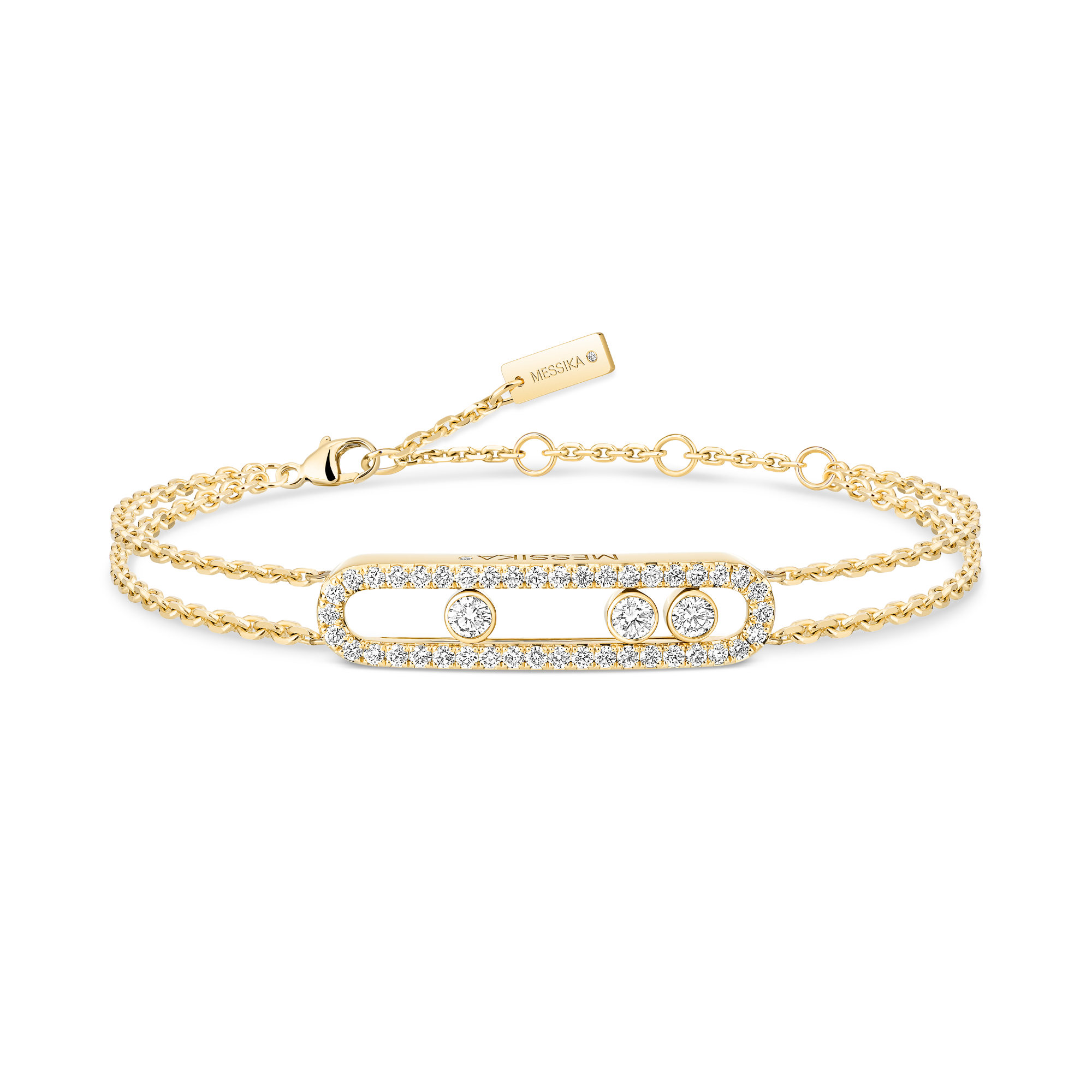 Messika Move Classique Pavé Armband (Ref: 03995-YG)