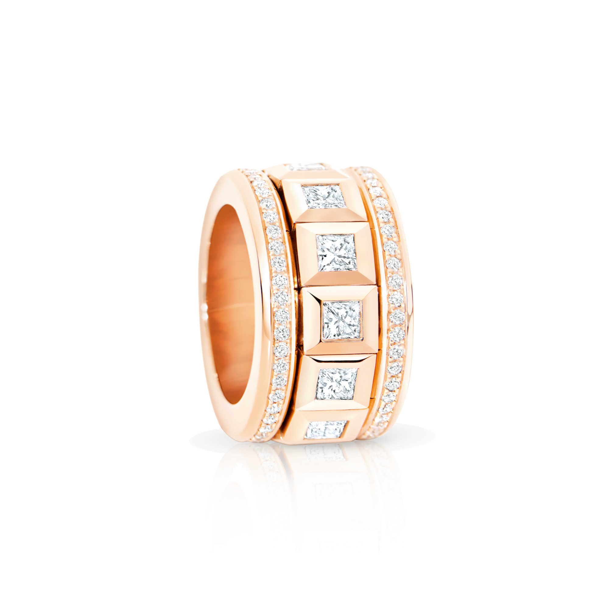 Tamara Comolli CURRICULUM VITAE 77 Ring mit Diamant-Pavé (Ref: R-CV77-13-PrL-p-rg)