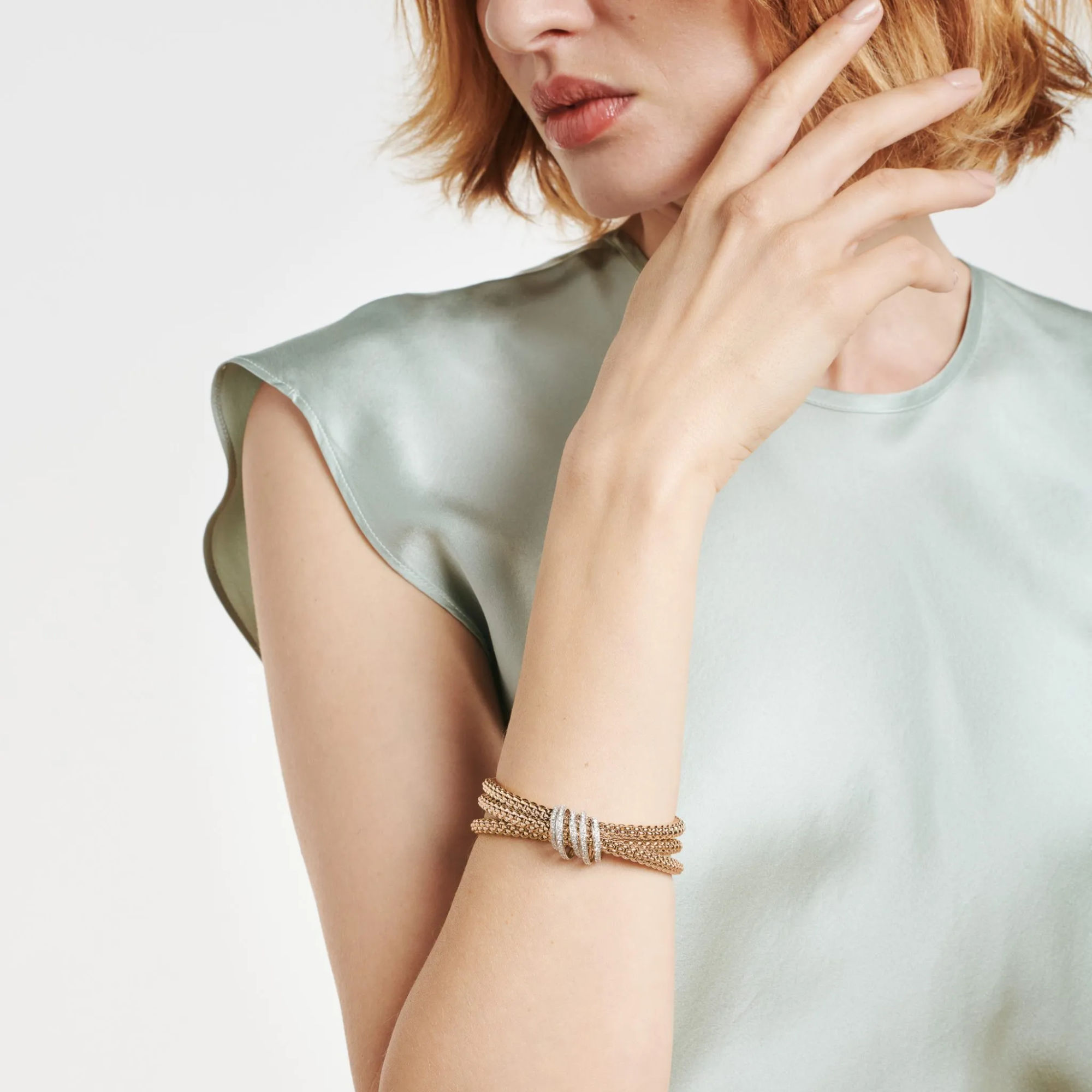 FOPE Solo Flex'it Armband mit Pavébesatz (Ref: 65106BX_PB_R_XBX_00S)