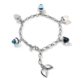 Tamara Comolli MIKADO Flamenco Charm Armband Ocean mit Diamond Pavé  B-MFL-Ch-Oce-p-wg